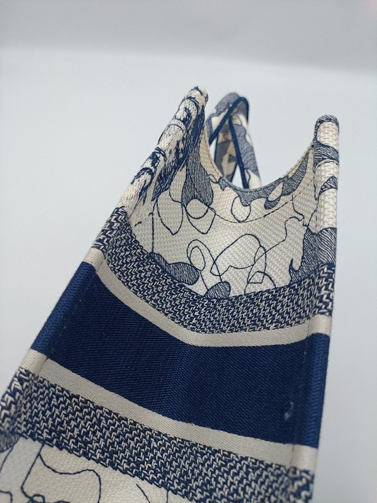Dior Canvas Embroidered Medium Around The World Book Tote Size ONE SIZE - 3 Thumbnail