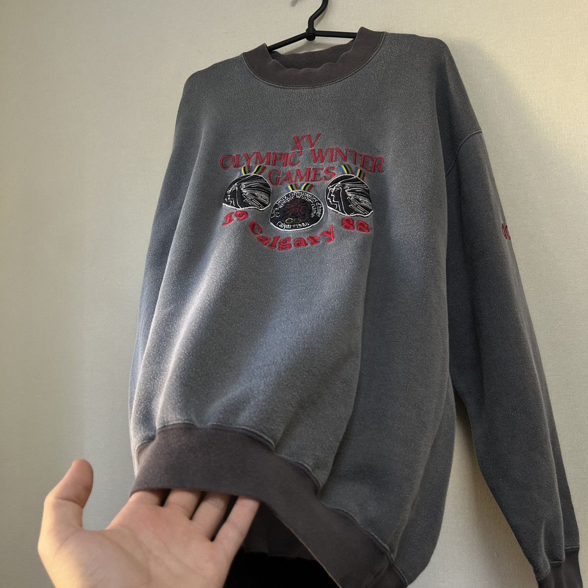 Adidas Adidas 1988 Calgary XV Olympic Winter Games Sweatshirt Rare Size US L / EU 52-54 / 3 - 4 Thumbnail