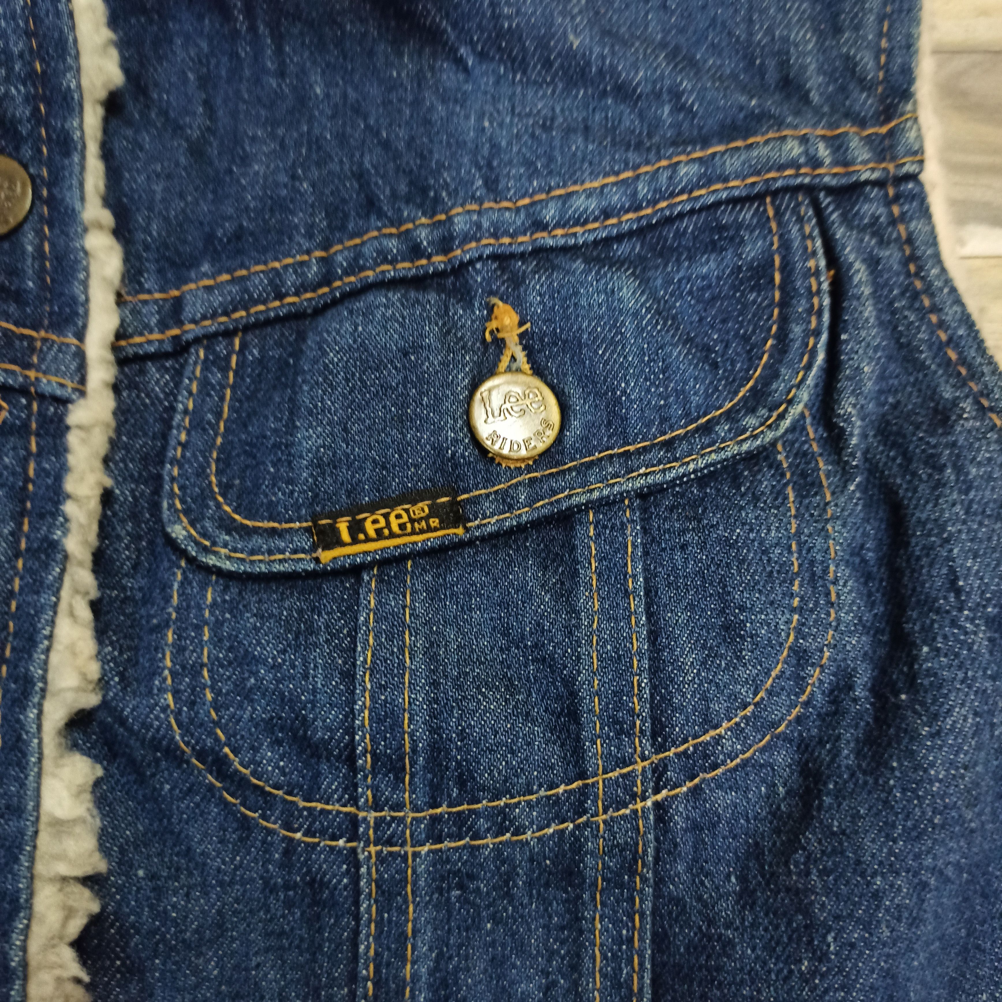 Lee Vintage 90s Lee Riders Chest Sherpa Lined Denim Rivet Jacket Size US S / EU 44-46 / 1 - 4 Thumbnail