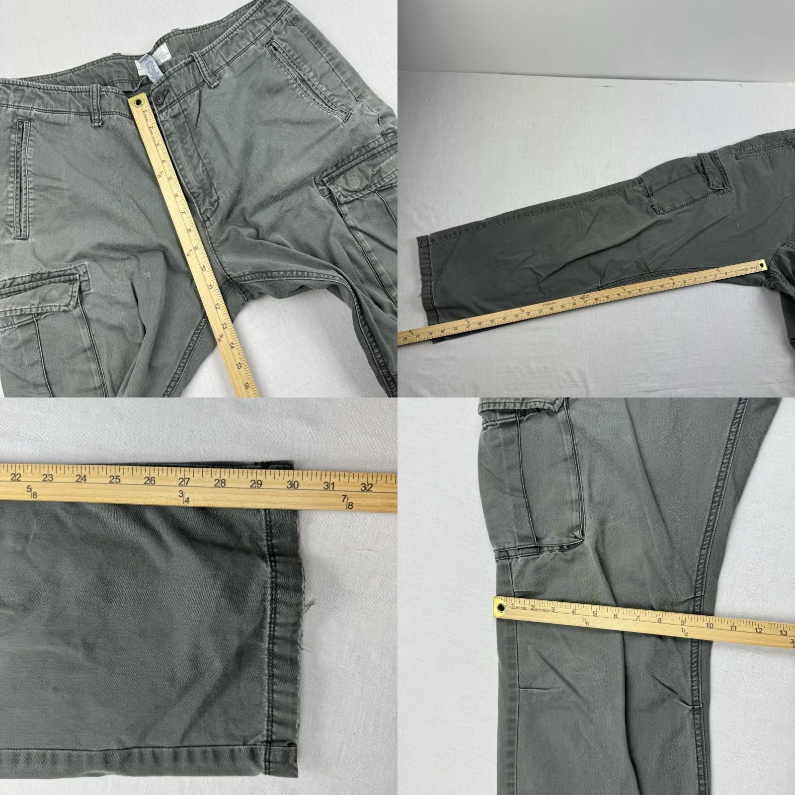 Gap VINTAGE Gap Cargo Pants Men 35x32 Green Grunge Y2K Casual Relaxed Denim Size US 35 - 8 Thumbnail