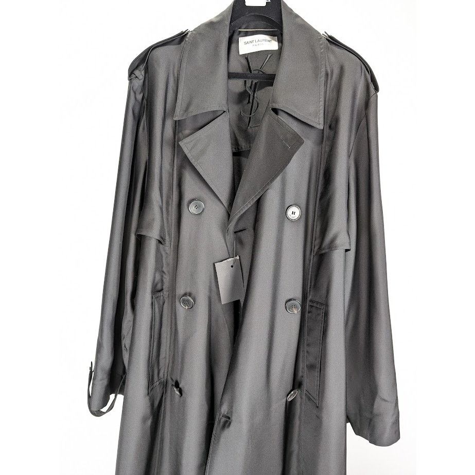 Saint Laurent Paris o1rshd1 Long Coat in Black Size US M / EU 48-50 / 2 - 10 Thumbnail