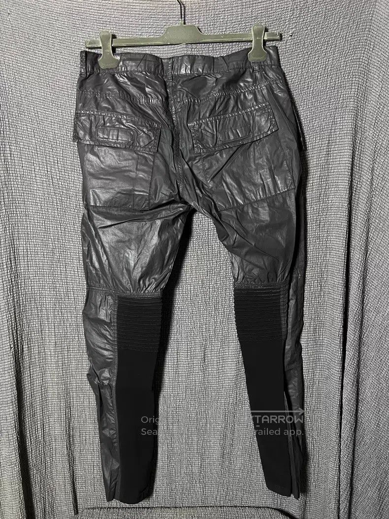 Rick Owens Rick Owens Waxed Slanting Front Motorcycle Jeans Size US 32 / EU 48 - 3 Thumbnail