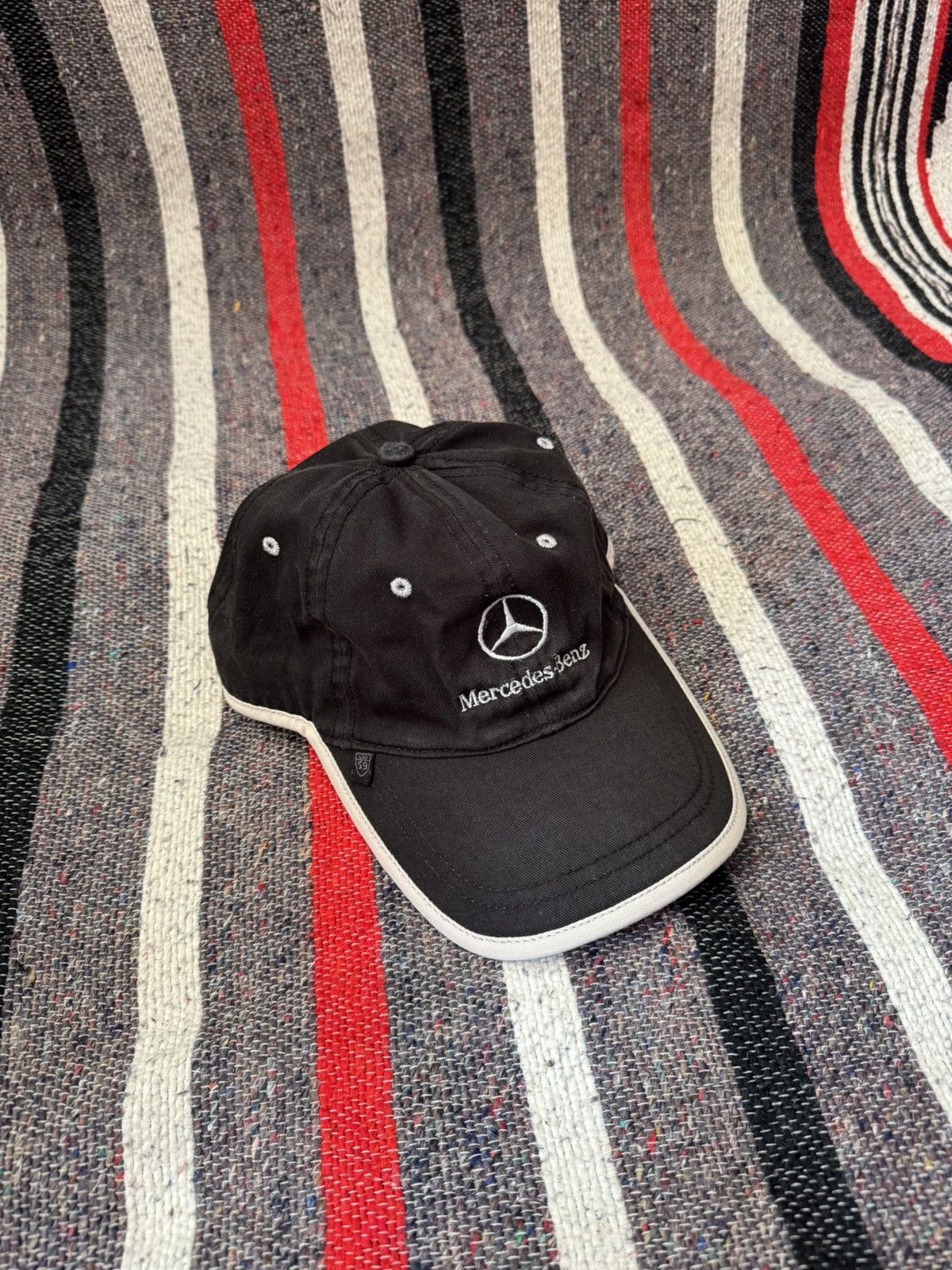 Mercedes-Benz Vintage 00’s Mercedes Benz y2k Racing Faded Hat Size ONE SIZE - 2 Thumbnail