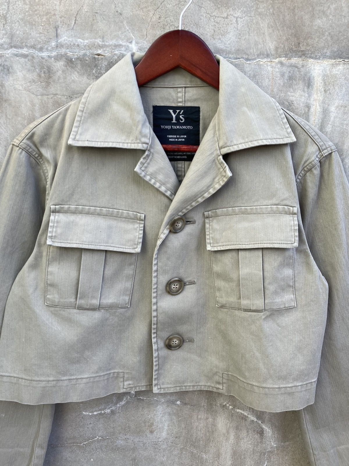 Y's Cropped Safari Denim Jacket Size US M / EU 48-50 / 2 - 5 Thumbnail