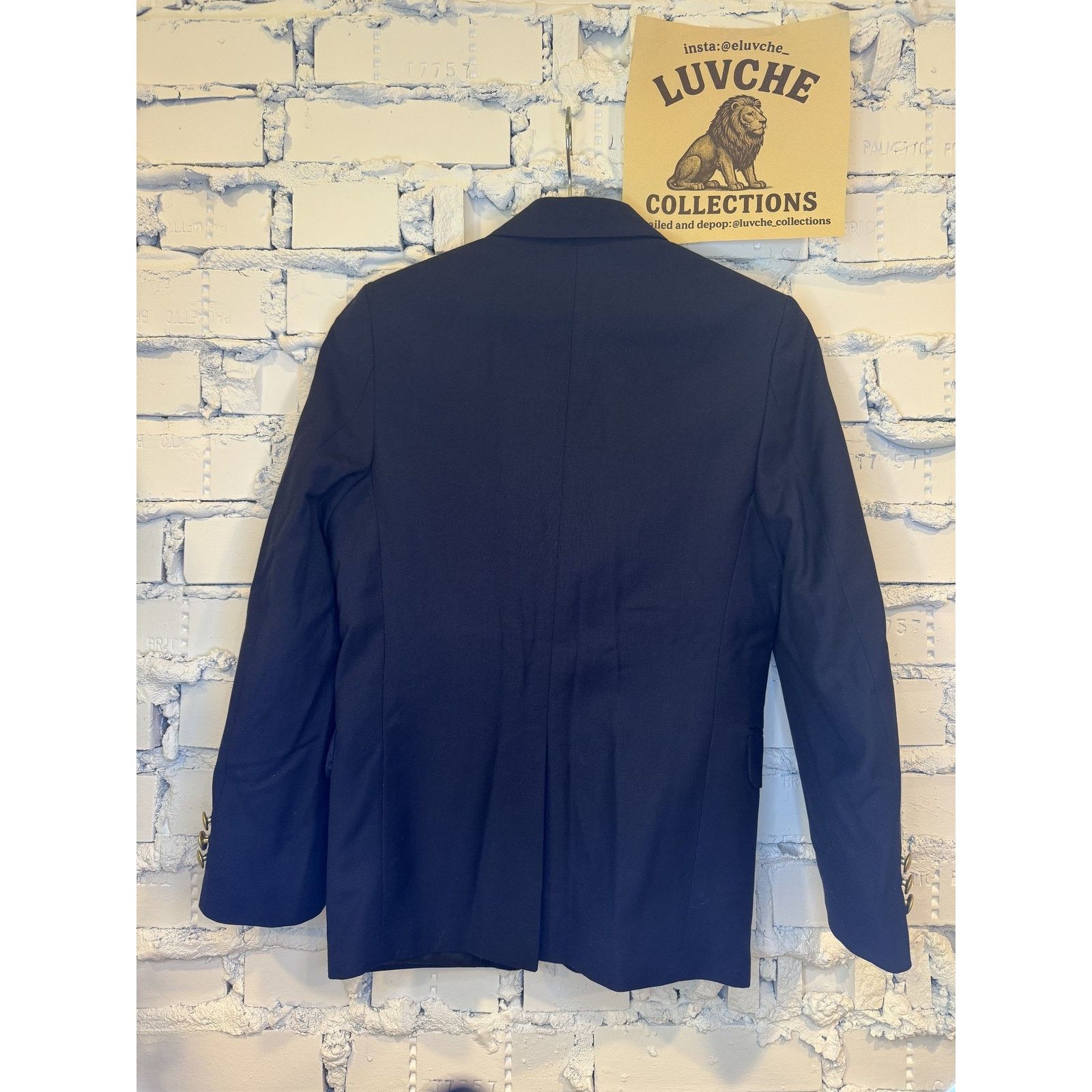 Chaps Chaps Blazer Kids 10 Navy Blue Blazer Gold Button Size 34S - 2 Thumbnail
