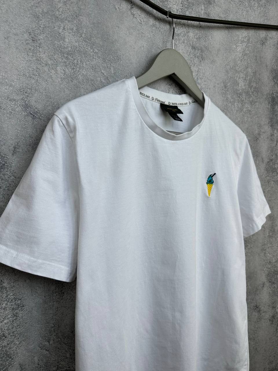 Percival Percival Pelle Pelle T-Shirt Icecream Crew Neck White Tee SS Size US M / EU 48-50 / 2 - 3 Thumbnail