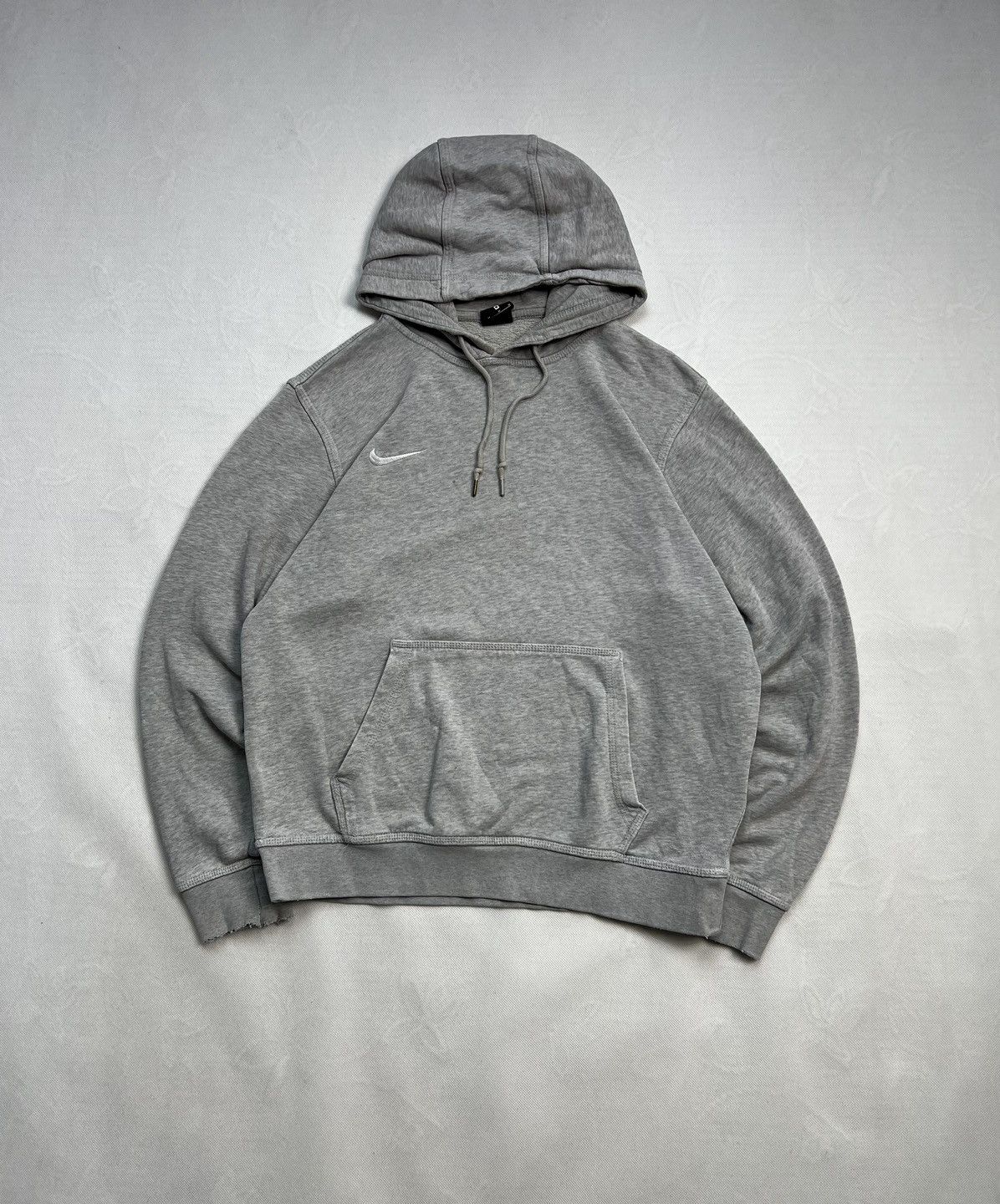 Nike Hoodie Nike small logo y2k swoosh grey Size US M / EU 48-50 / 2 - 1 Thumbnail