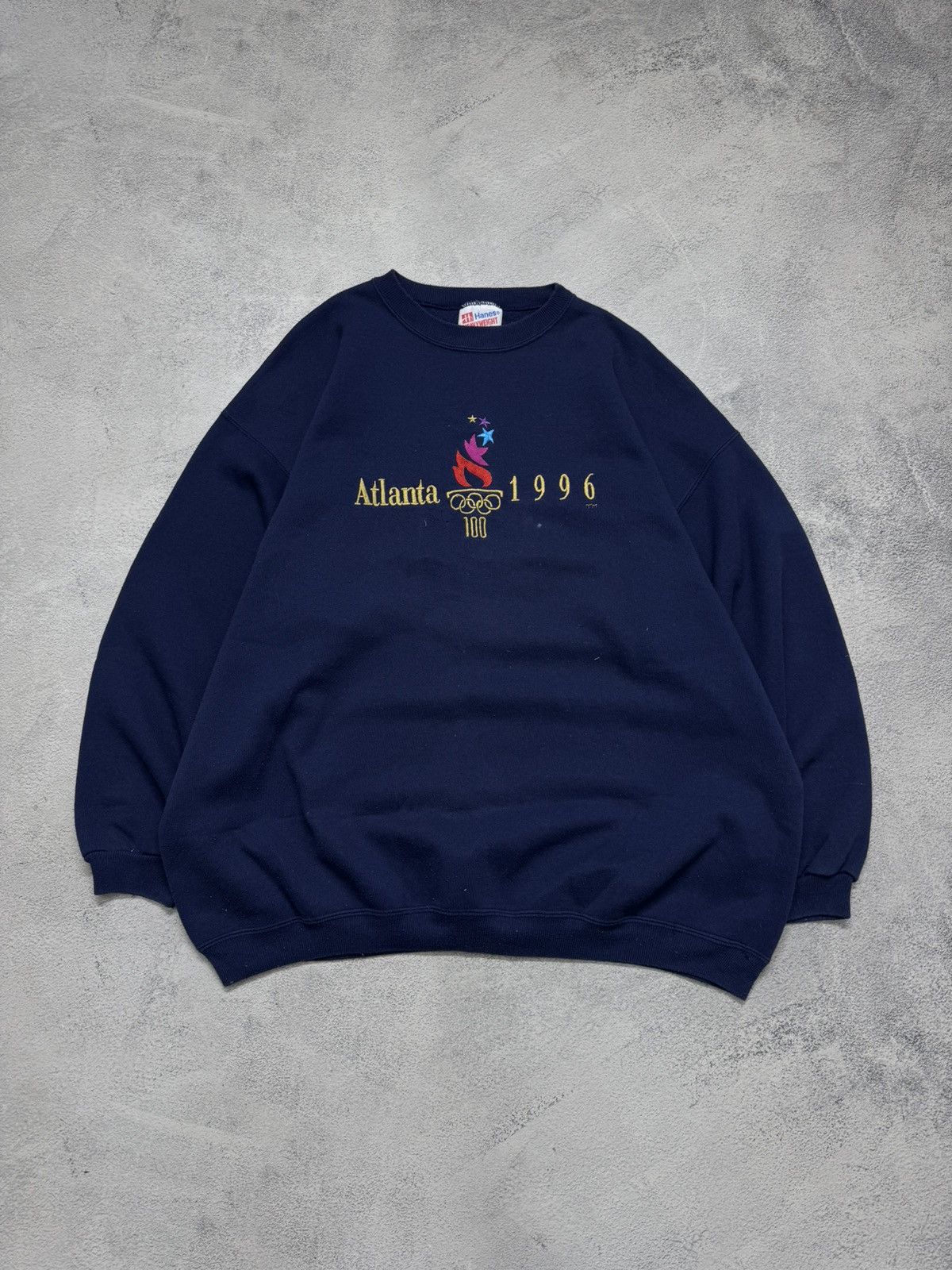 Hanes Vintage Y2k Olympic Games 1996 Atlanta Sweatshirt Size US XXL / EU 58 / 5 - 2 Thumbnail