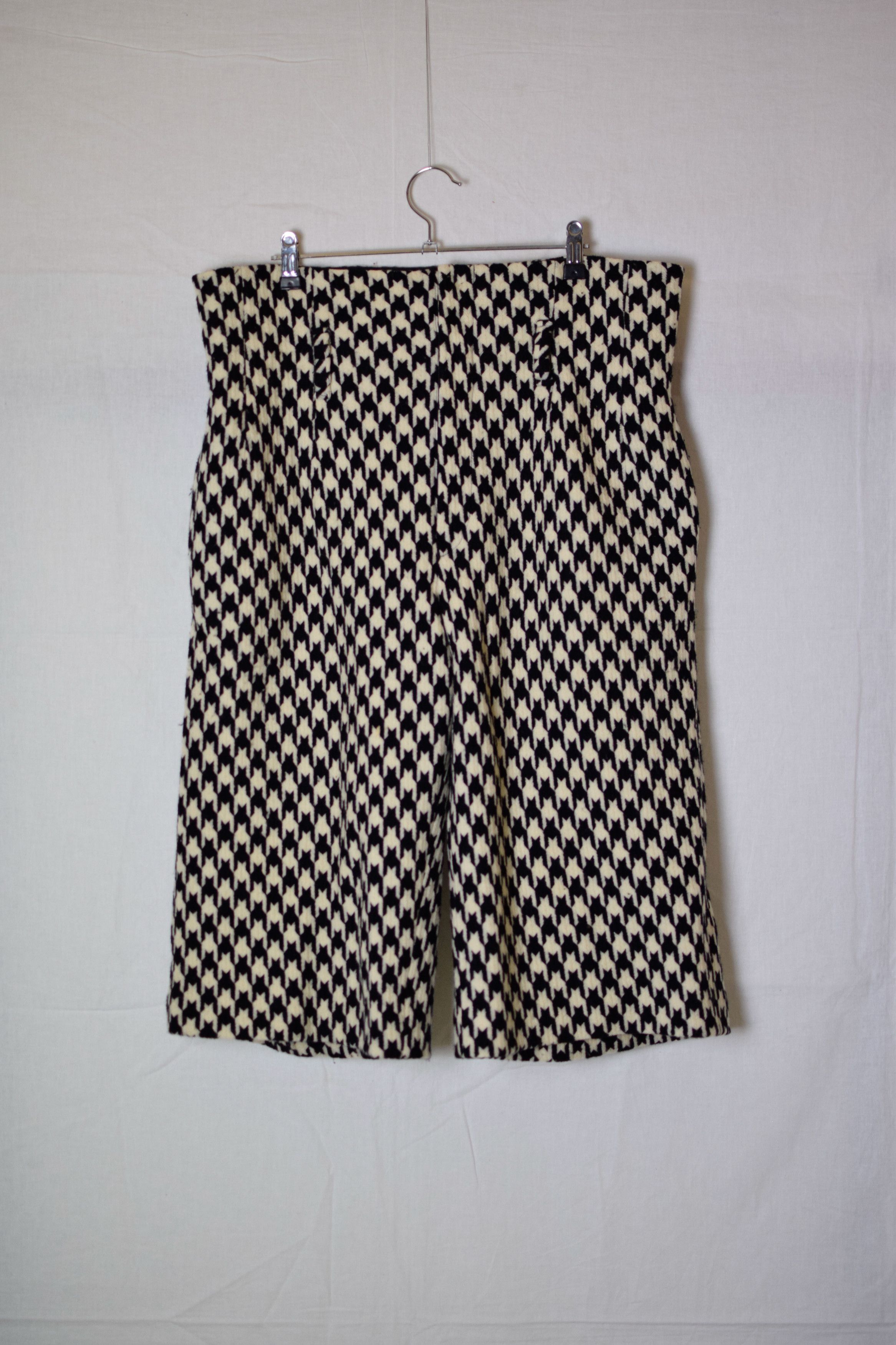 Yohji Yamamoto Yohji Yamamoto Houndstooth Wide Pants - FU-P15-143 Size US 30 / EU 46 - 2 Thumbnail