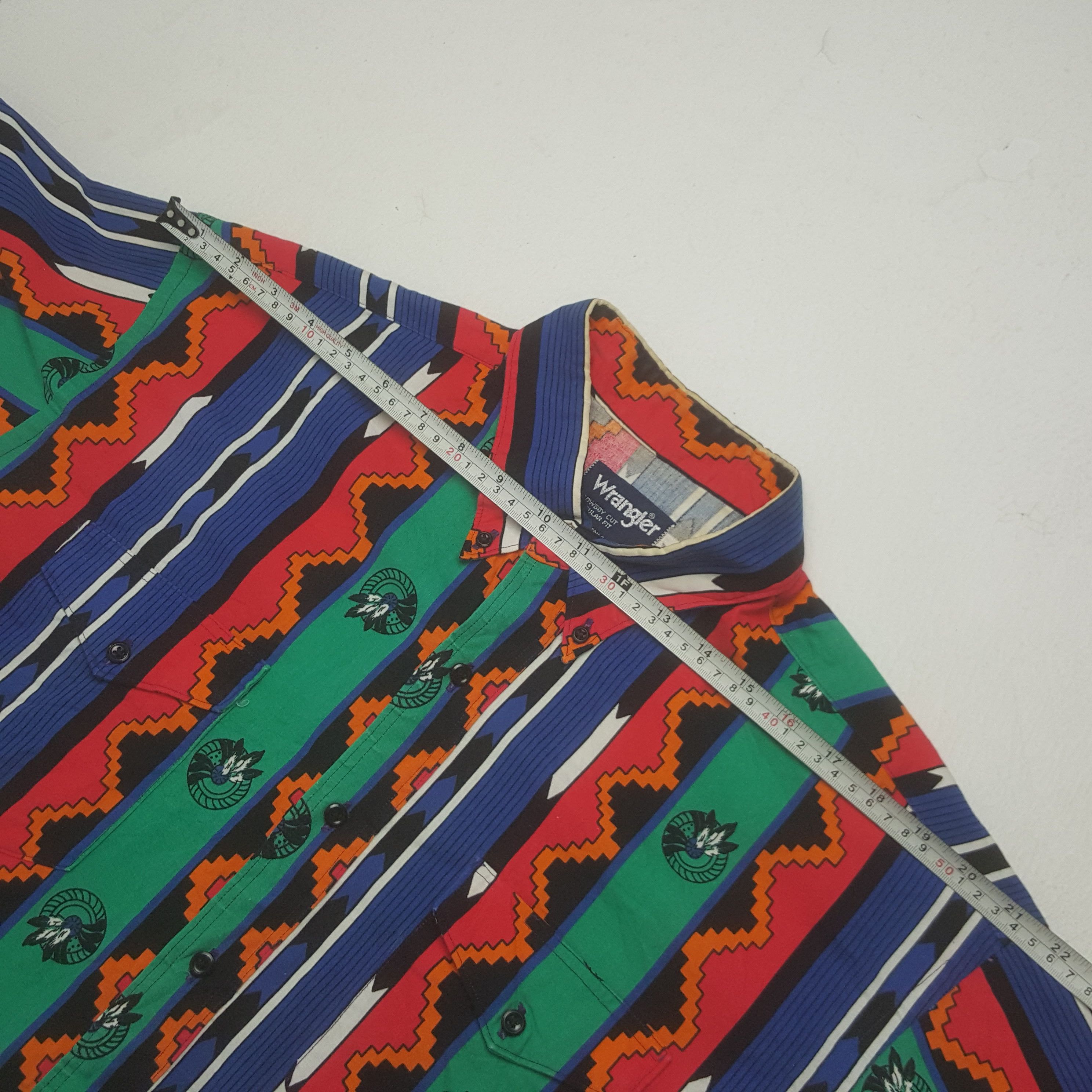 Japanese Brand × Vintage × Wrangler Vintage Wrangler Japanese Regular fit Button Up Shirt Size US XXL / EU 58 / 5 - 5 Thumbnail