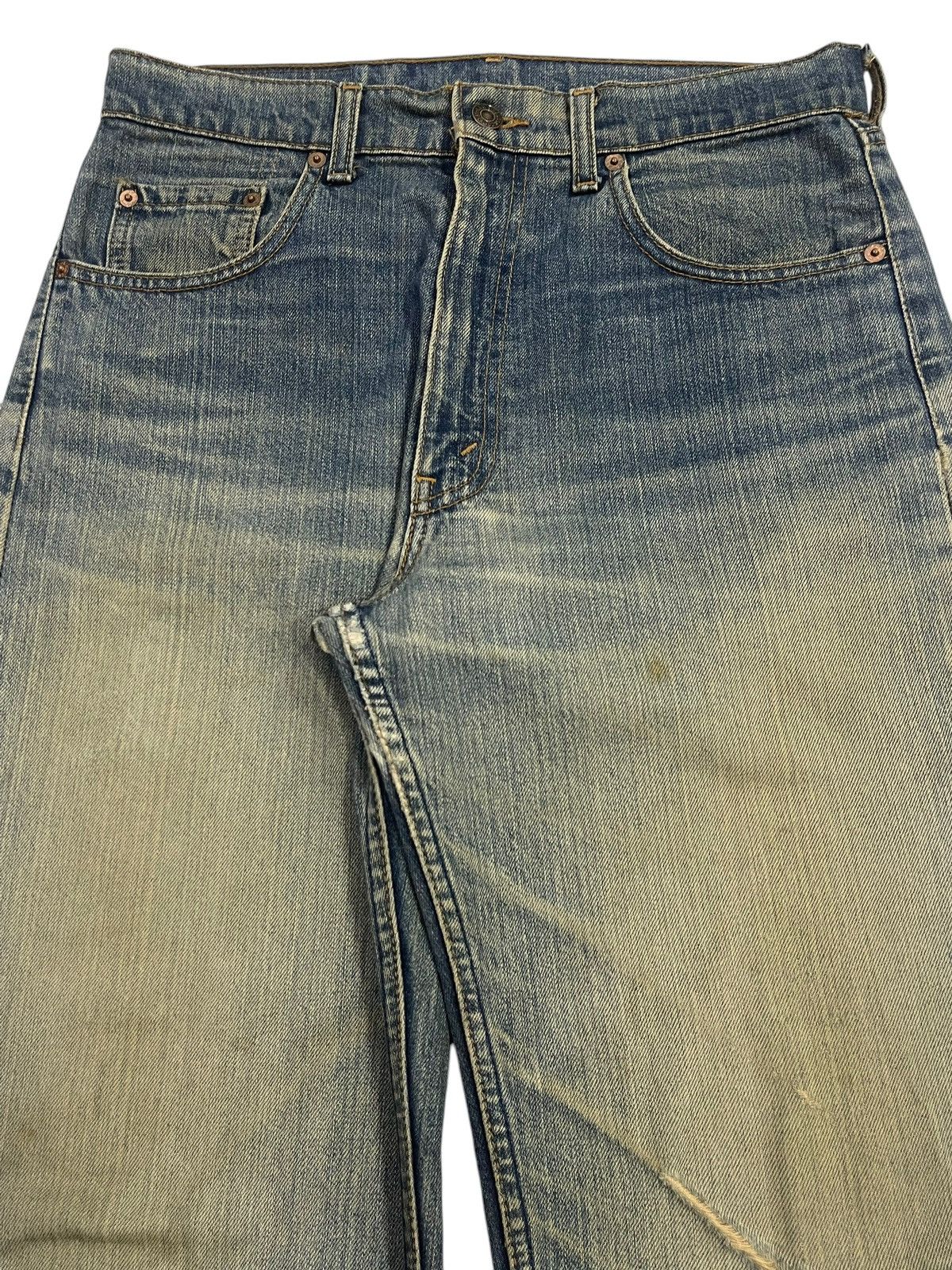 Levi's Vintage 90s Levis 512 Mud Wash Distress Style Loose Jeans Size US 31 - 4 Thumbnail