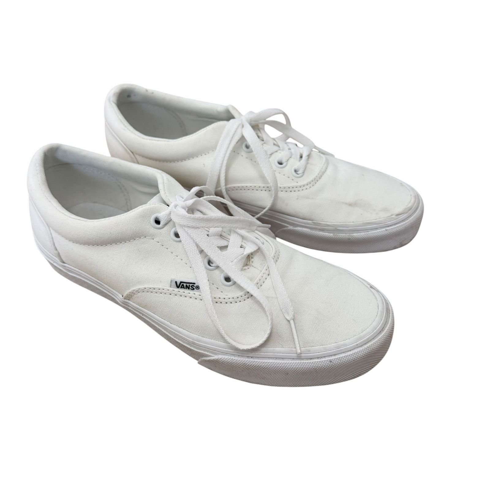 Vans Vans White Low Top Sneakers Sz 8 Men Size US 8 / EU 41 - 1 Thumbnail