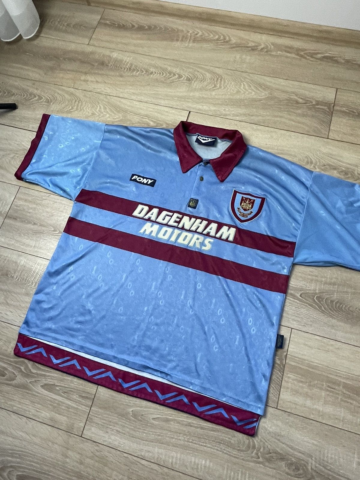 PONY WEST HAM UNITED 1995-1997 AWAY FOOTBAL SHIRT SOCCER PONY xxl Size US XXL / EU 58 / 5 - 2 Thumbnail