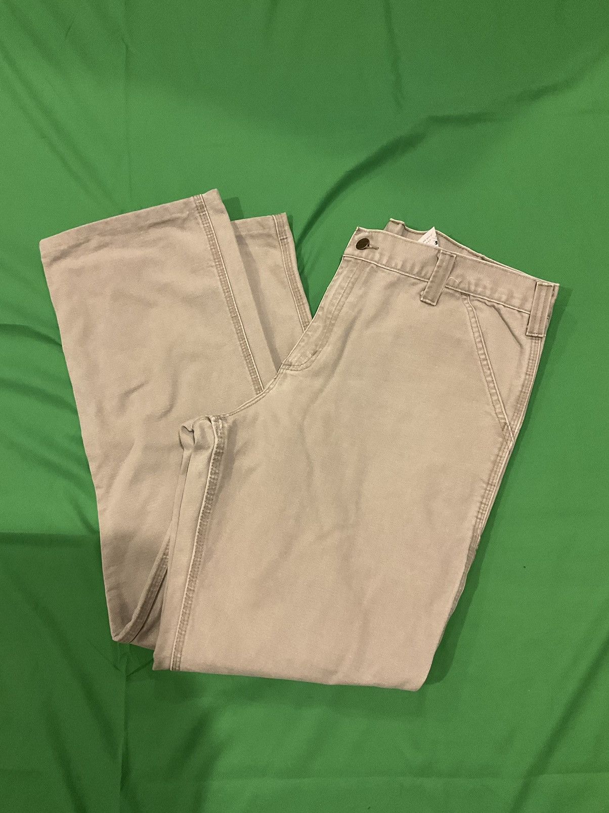 Carhartt × Vintage Vintage Tan Carhartt straight leg work pants Size US 36 / EU 52 - 1 Thumbnail