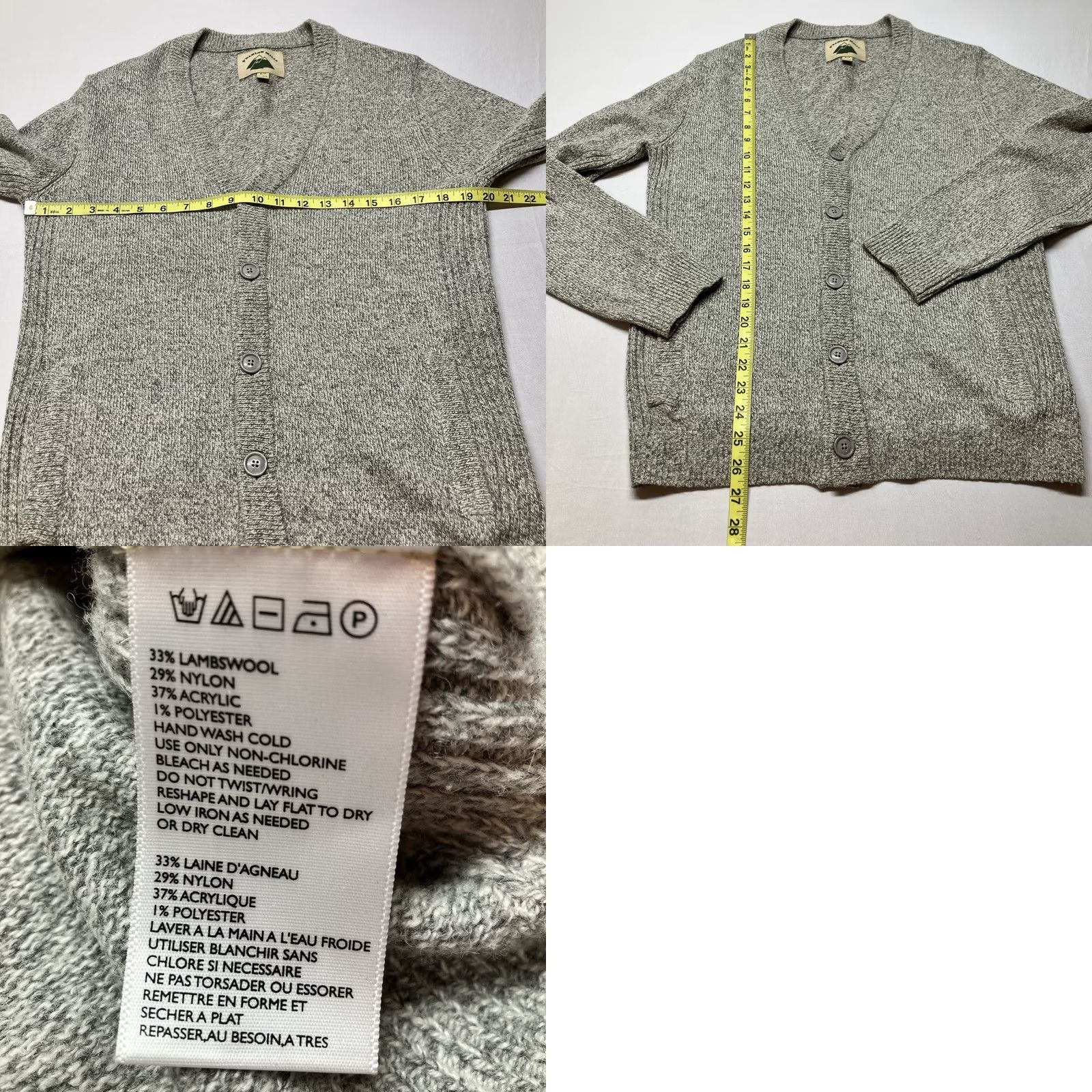 Urban Outfitters Urban Outfitters O'Hanlon Mills V Neck Wool Cardigan Tweed Sweater Gray Size S Men Cardigan V-Neck Wool Tweed Gray S Pockets Button Vintage? No Size US S / EU 44-46 / 1 - 8 Thumbnail