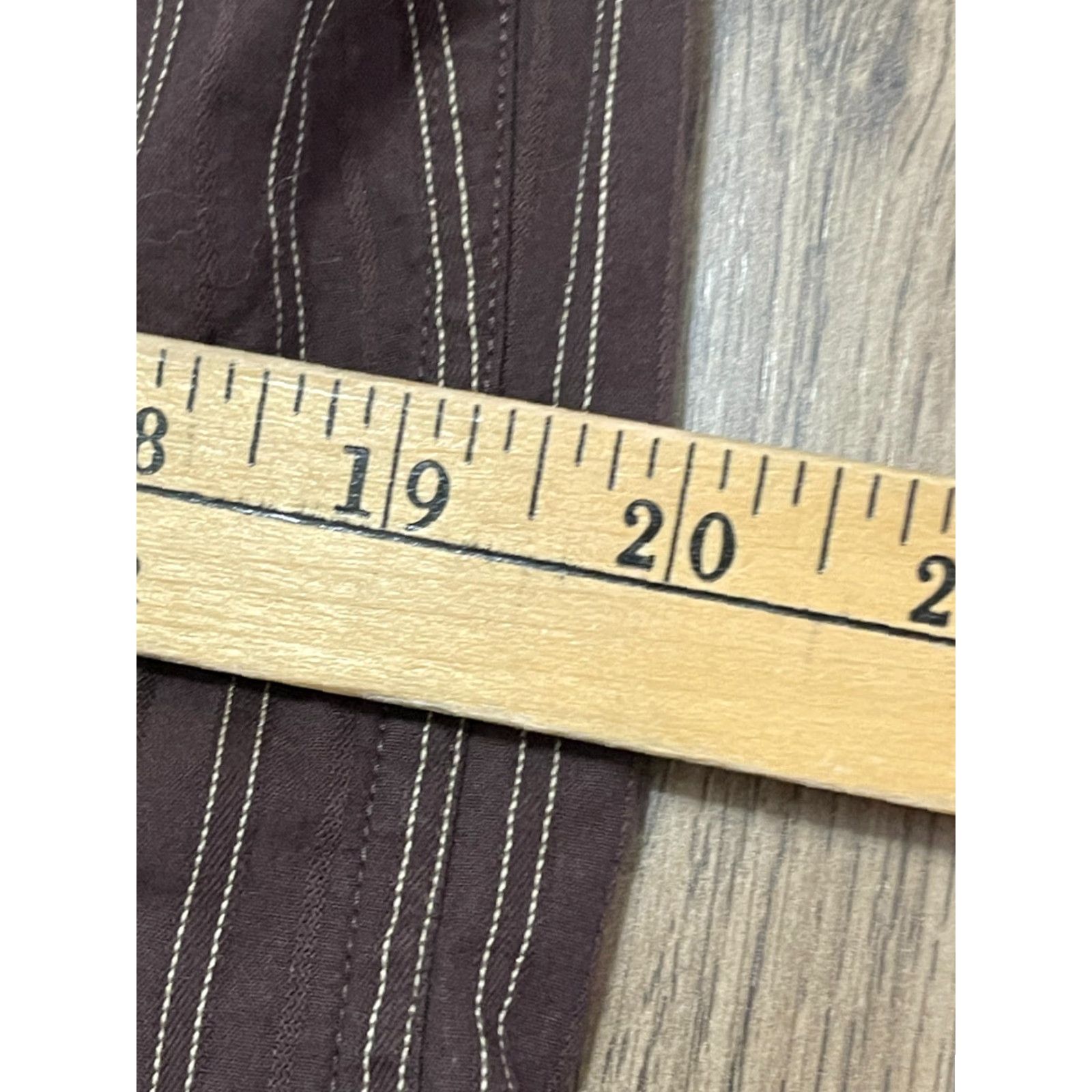 Vintage Axist Shirt Men's M Brown Modern Fit Button Up Long Sleeve Collared Regular Fall Spring Summer Casual Shirt Size US M / EU 48-50 / 2 - 5 Thumbnail