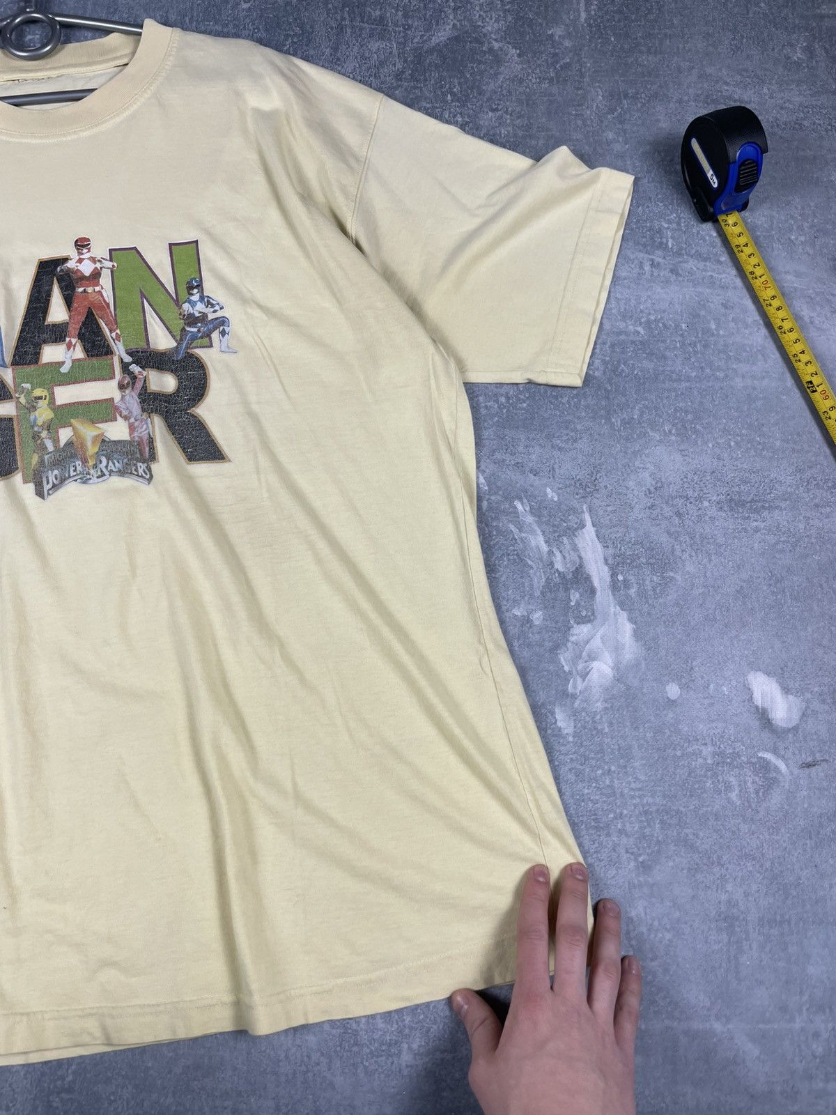 Vintage Vintage streetwear Power Rangers Ranger yellow tee Size US XL / EU 56 / 4 - 5 Thumbnail