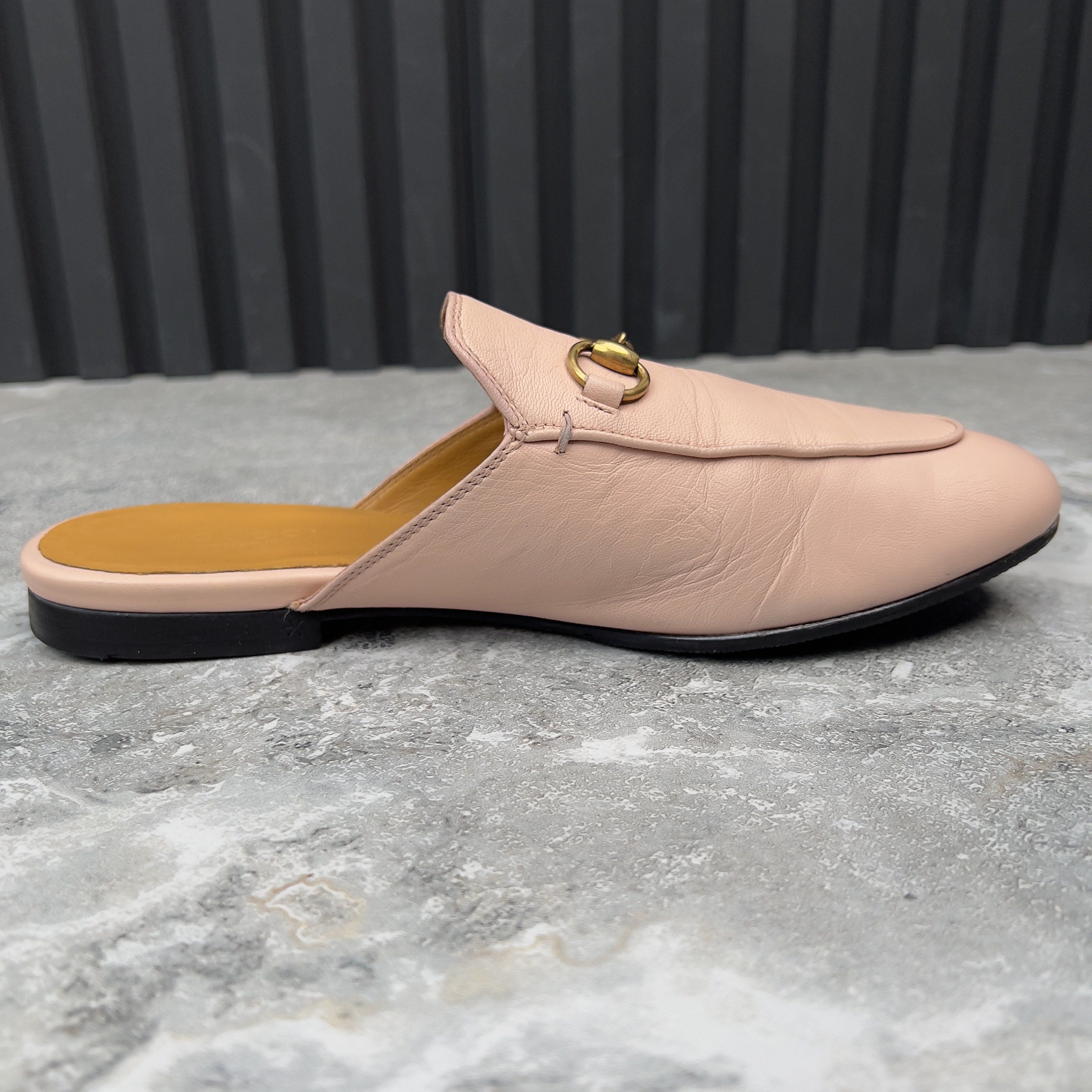 Gucci Princetown Horsebit Slipper Mule Leather Size US 7 / IT 37 - 6 Thumbnail