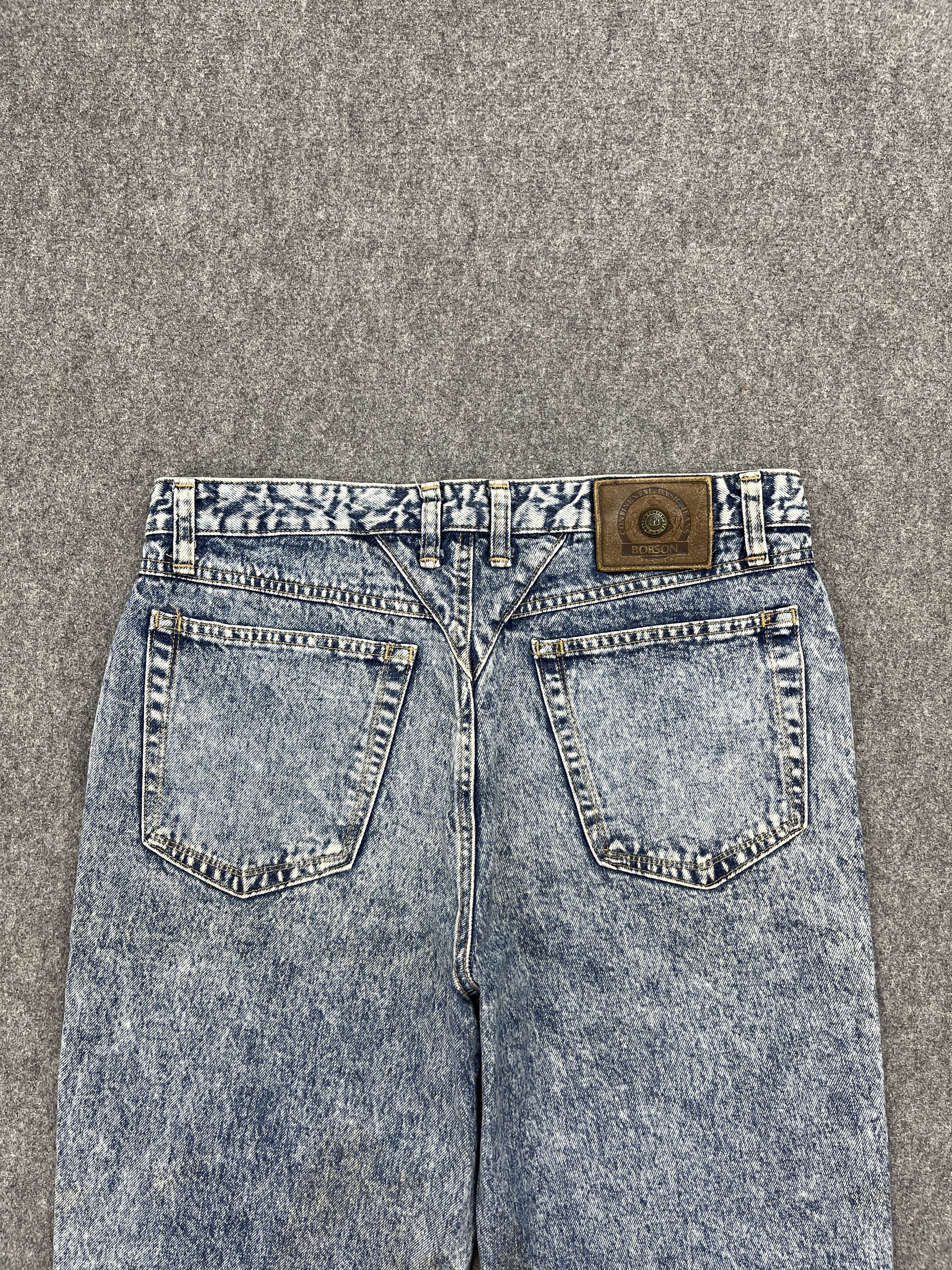 Vintage Vintage Bobson Acid Washed Denim Jeans DP2562 Size US 34 / EU 50 - 4 Thumbnail