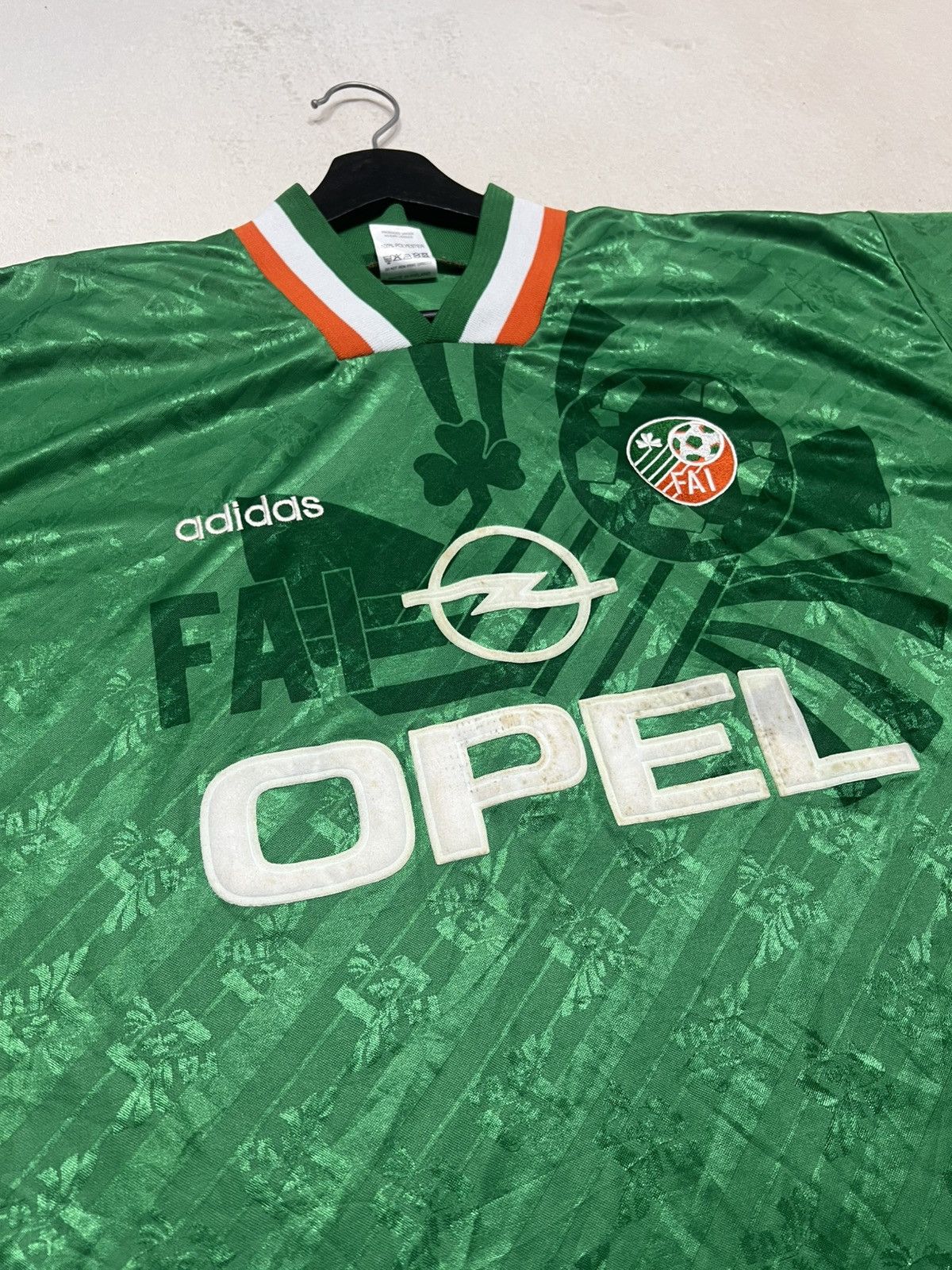 Adidas Ireland 1994 Adidas Home Jersey Vintage Size US XL / EU 56 / 4 - 2 Thumbnail