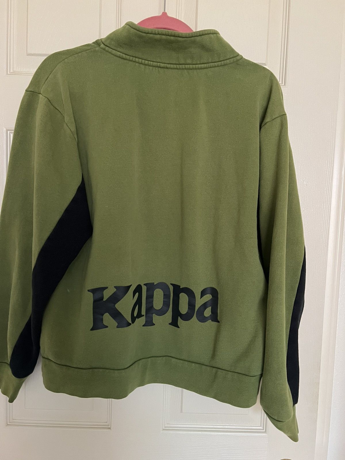 Kappa Kappa 1/4 Zip Pullover Sweater Green Black Orange Size US L / EU 52-54 / 3 - 2 Thumbnail