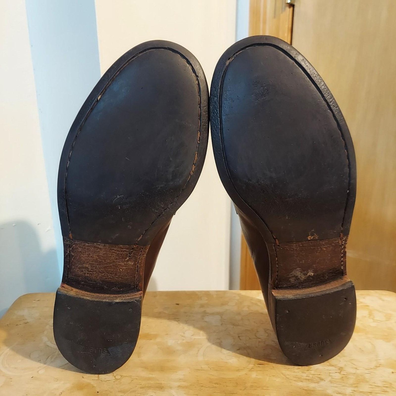 Bexley Bexley France Wembley Classic Men's US 12 Leather Loafers Size US 12 / EU 45 - 8 Thumbnail