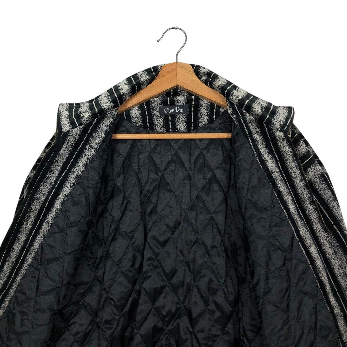 Japanese Brand × Vintage 📌Vintage Bomber Jacket Char Din Striped Issey Miyake Size US M / EU 48-50 / 2 - 15 Thumbnail