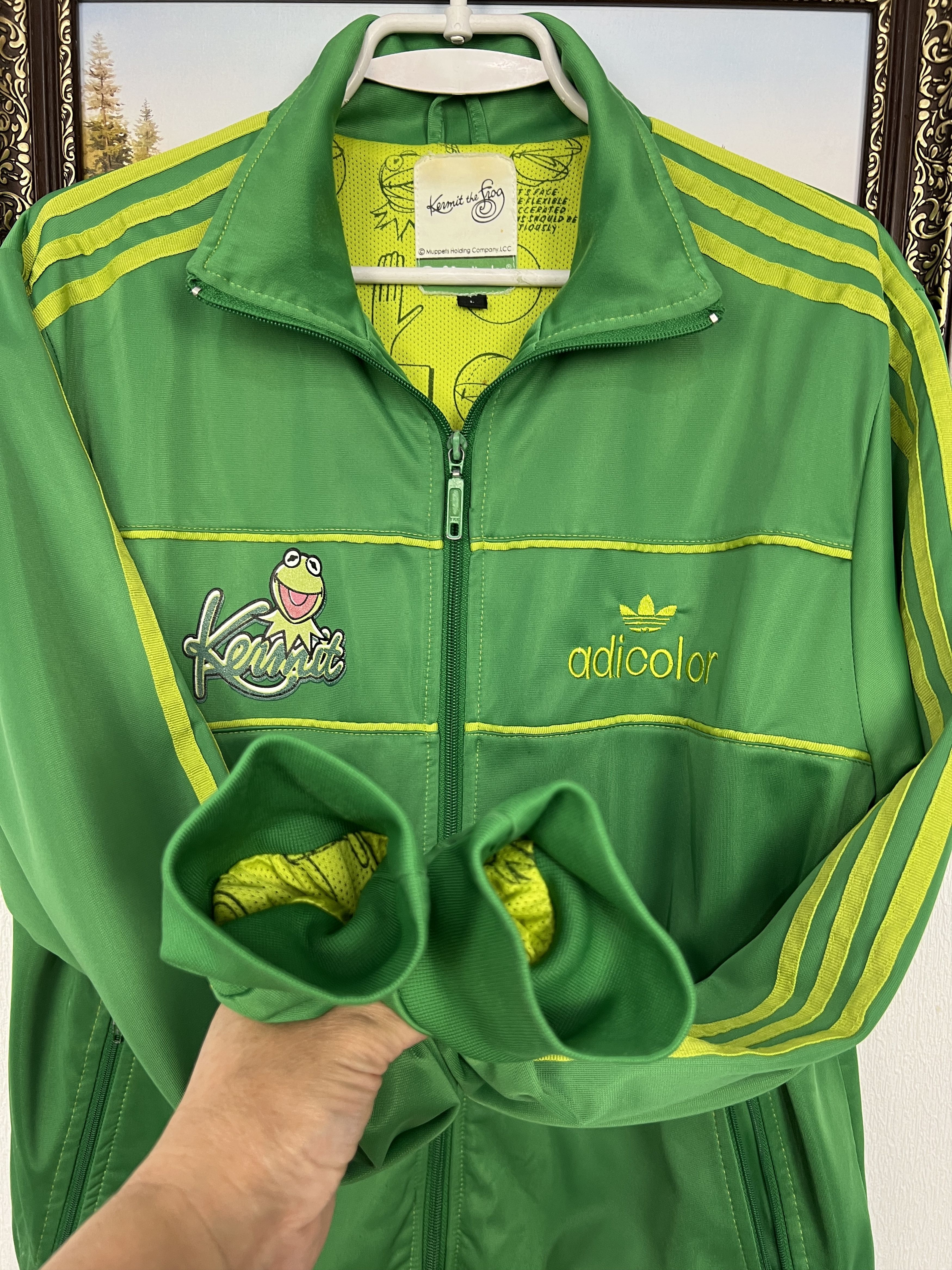 Vintage Adidas Adicolor Kermit The Frog G4 Limited Jacket