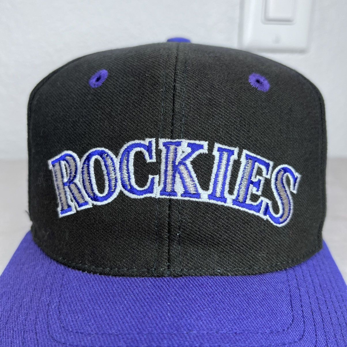 The Game 1990s MLB Colorado Rockies The Game Catch The Fever Snapback Size ONE SIZE - 2 Thumbnail