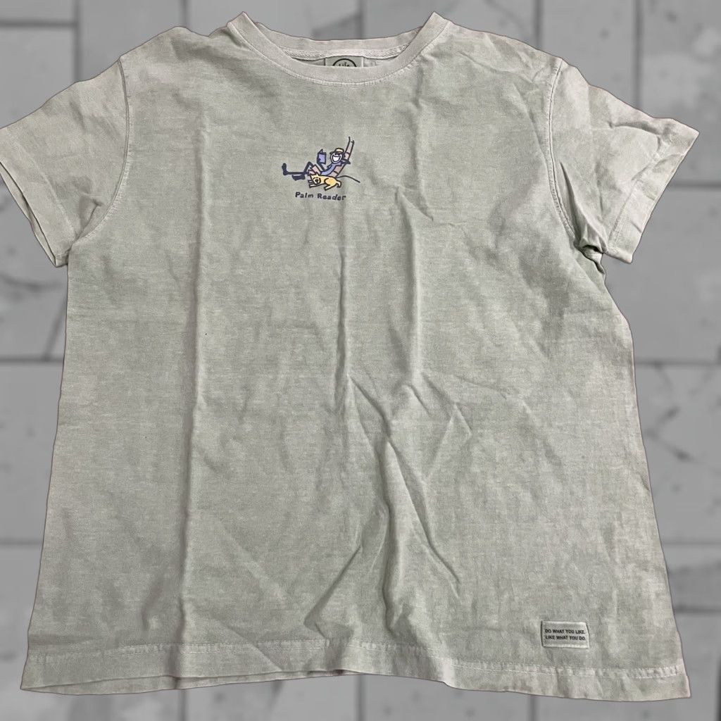 Life is Good LIFE IS GOOD Green Graphic Tee Women's Medium 100% Cotton Casual T-Shirt Size M / US 6-8 / IT 42-44 - 1 Thumbnail