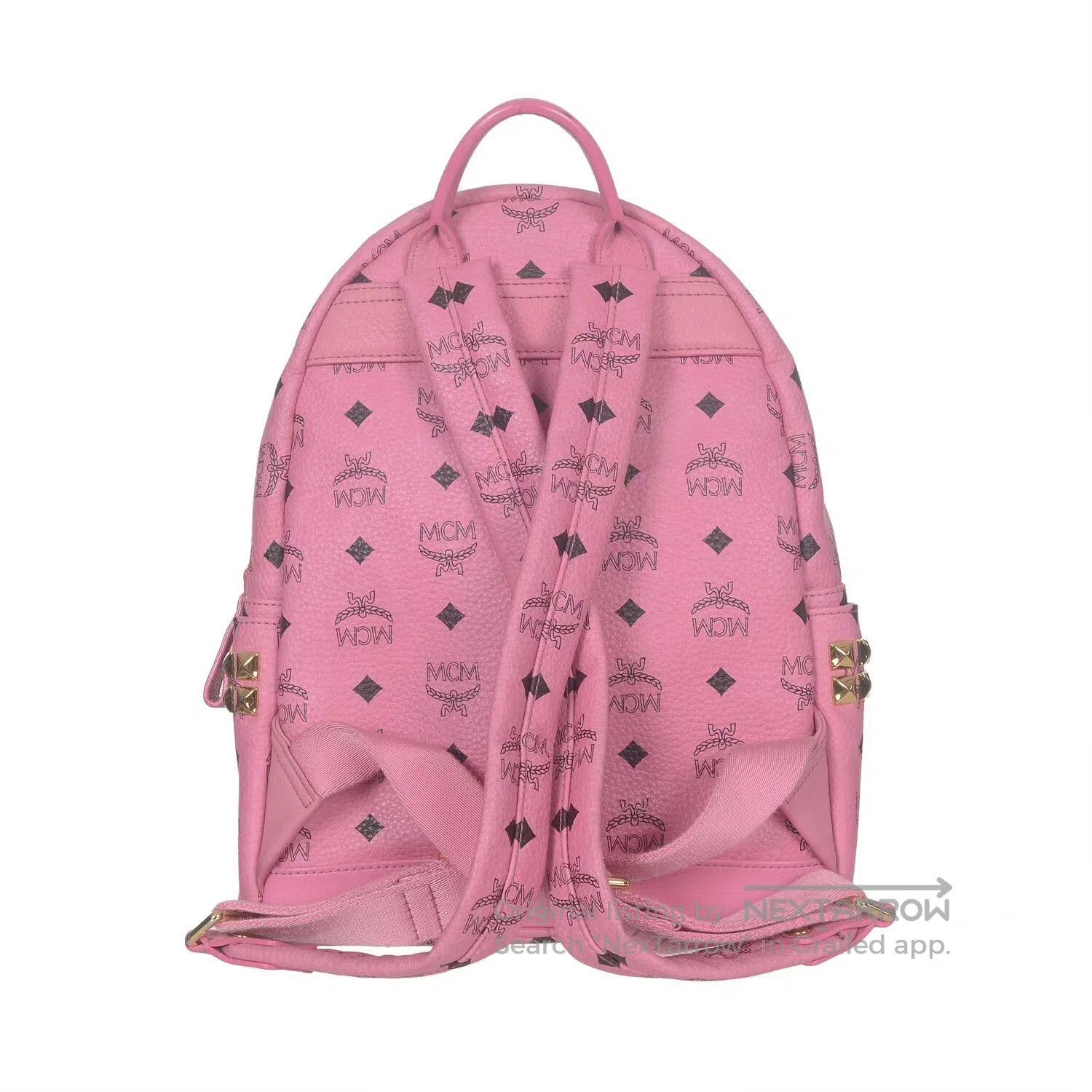 MCM MCM Pink Small Backpack Classic Rivet. Size ONE SIZE - 4 Thumbnail