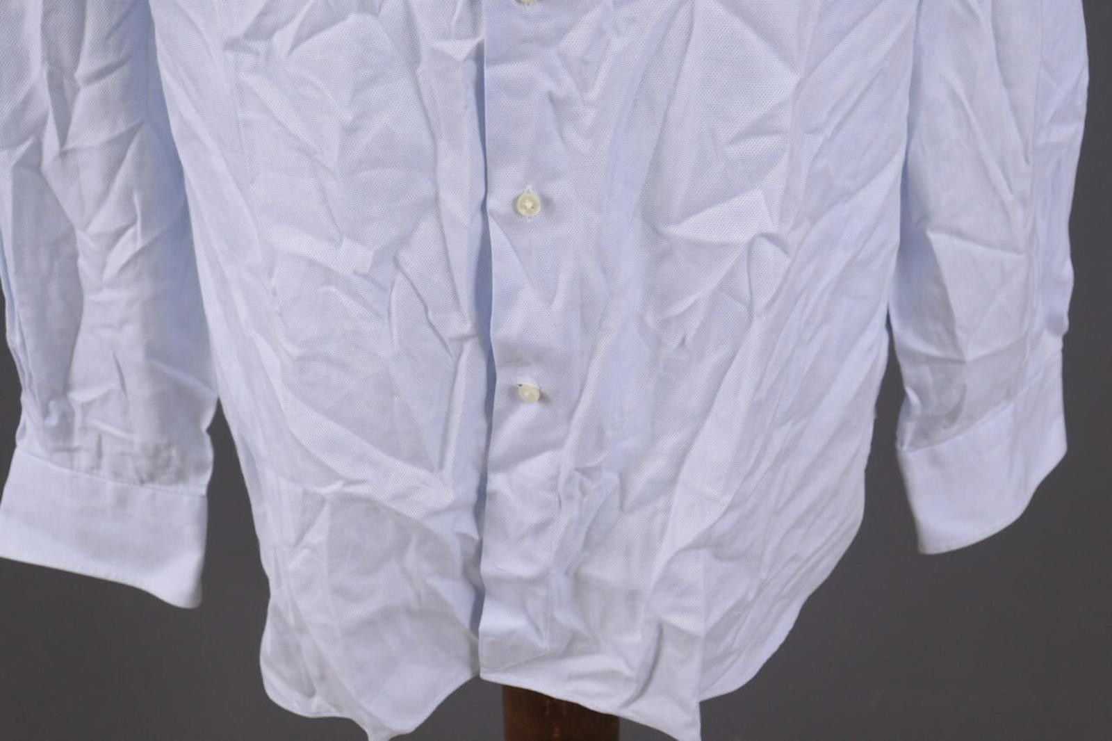 Ermenegildo Zegna Ermenegildo Zegna Regualr Fit Blue Shirt Size 43 / 17 Size US M / EU 48-50 / 2 - 4 Thumbnail