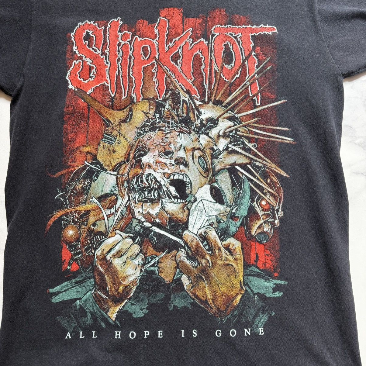 Band Tees × Slipknot × Vintage Vintage Y2K Slipknot All Hope Is Gone T-Shirt Size US M / EU 48-50 / 2 - 5 Thumbnail