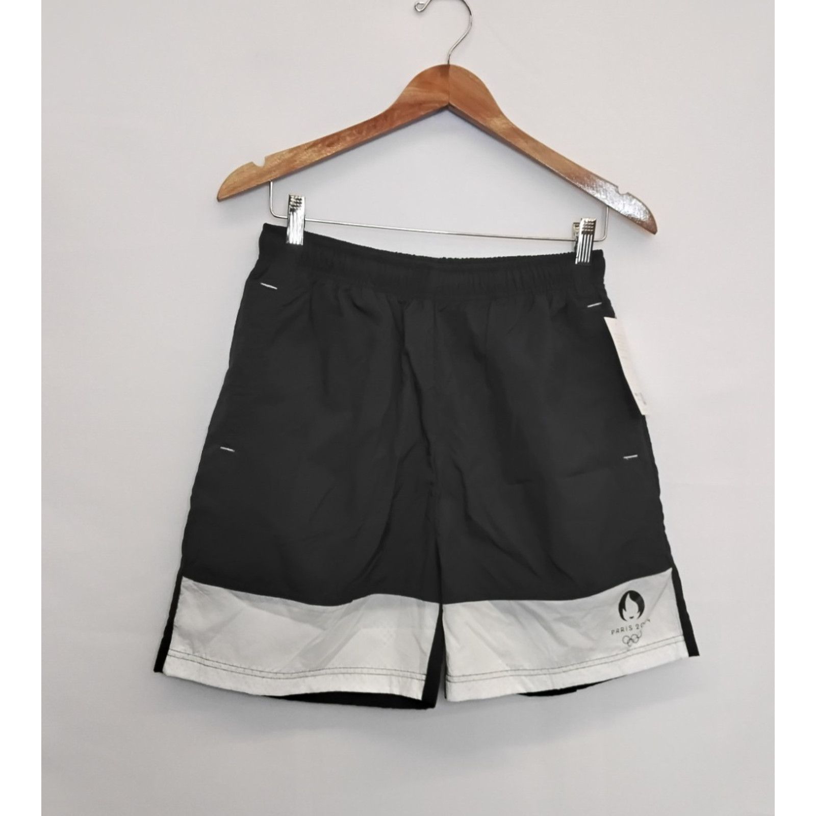 Other Paris 2024 Olympics Running Shorts Men's S Black/White NWT Size US 29 - 2 Thumbnail