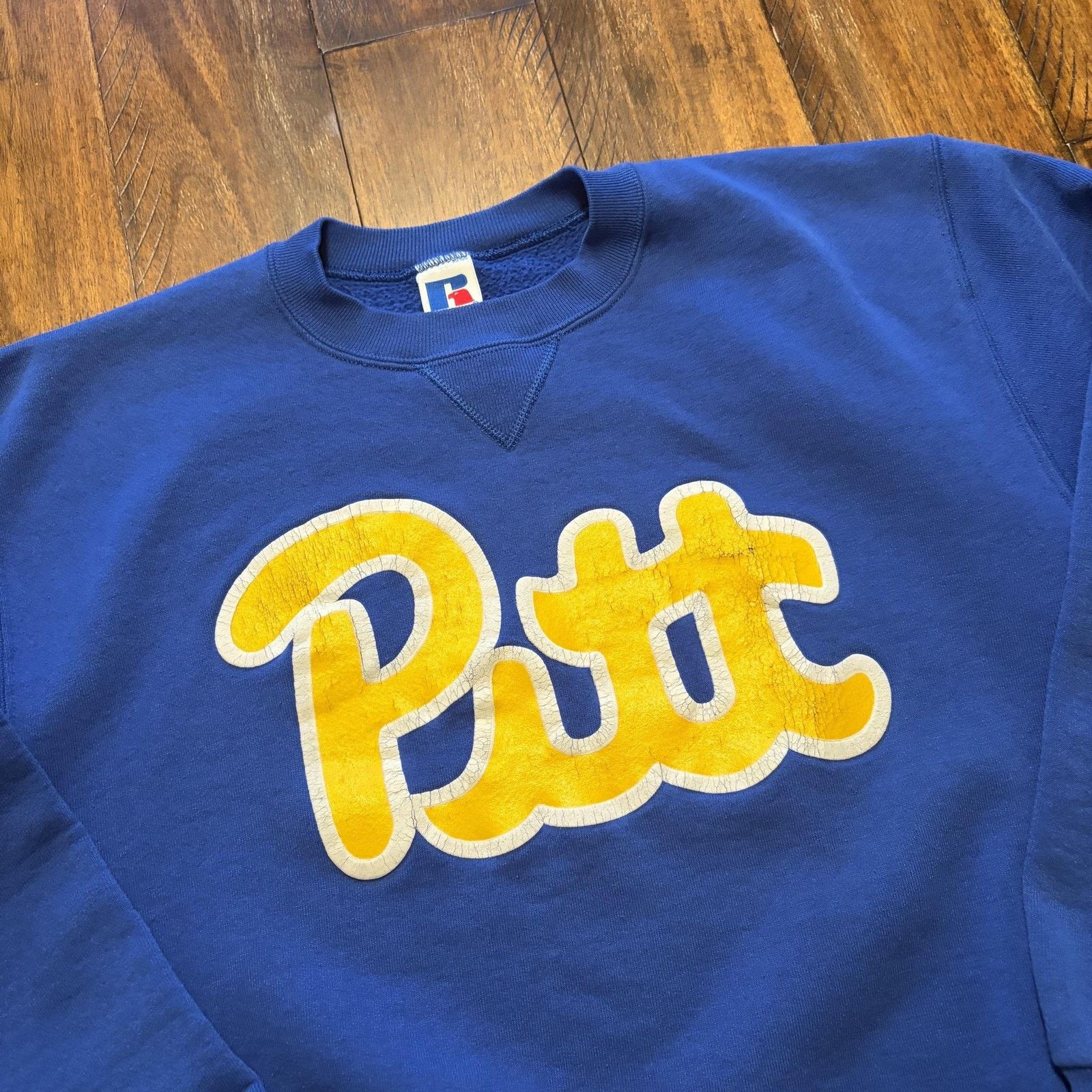 Russell Athletic Vintage Pitt Panthers Sweatshirt Mens Large Russell Athletic Size US L / EU 52-54 / 3 - 3 Thumbnail