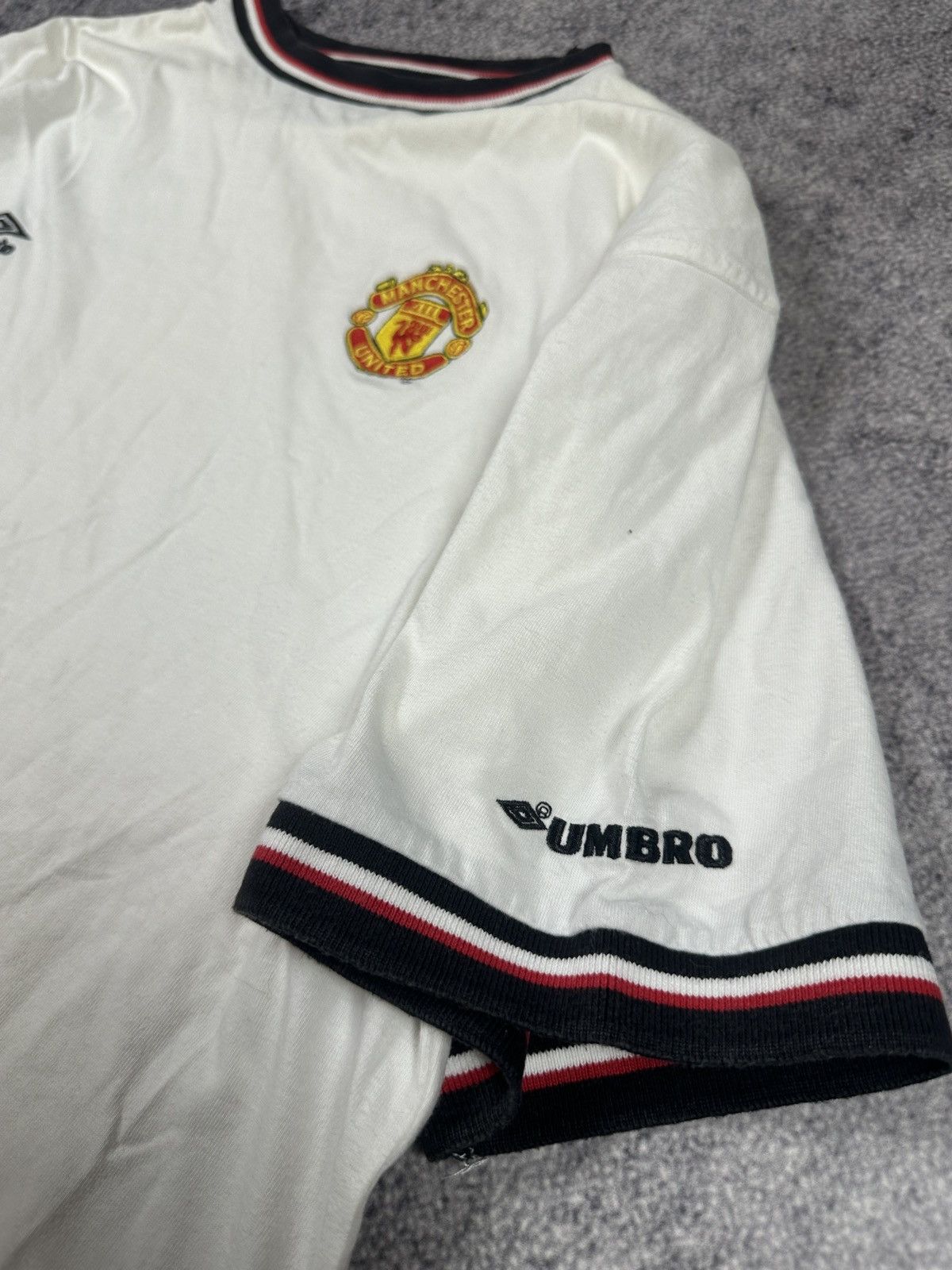 Umbro Vintage Umbro Manchester United jersey soccer Blokecore rare Size US XXL / EU 58 / 5 - 3 Thumbnail