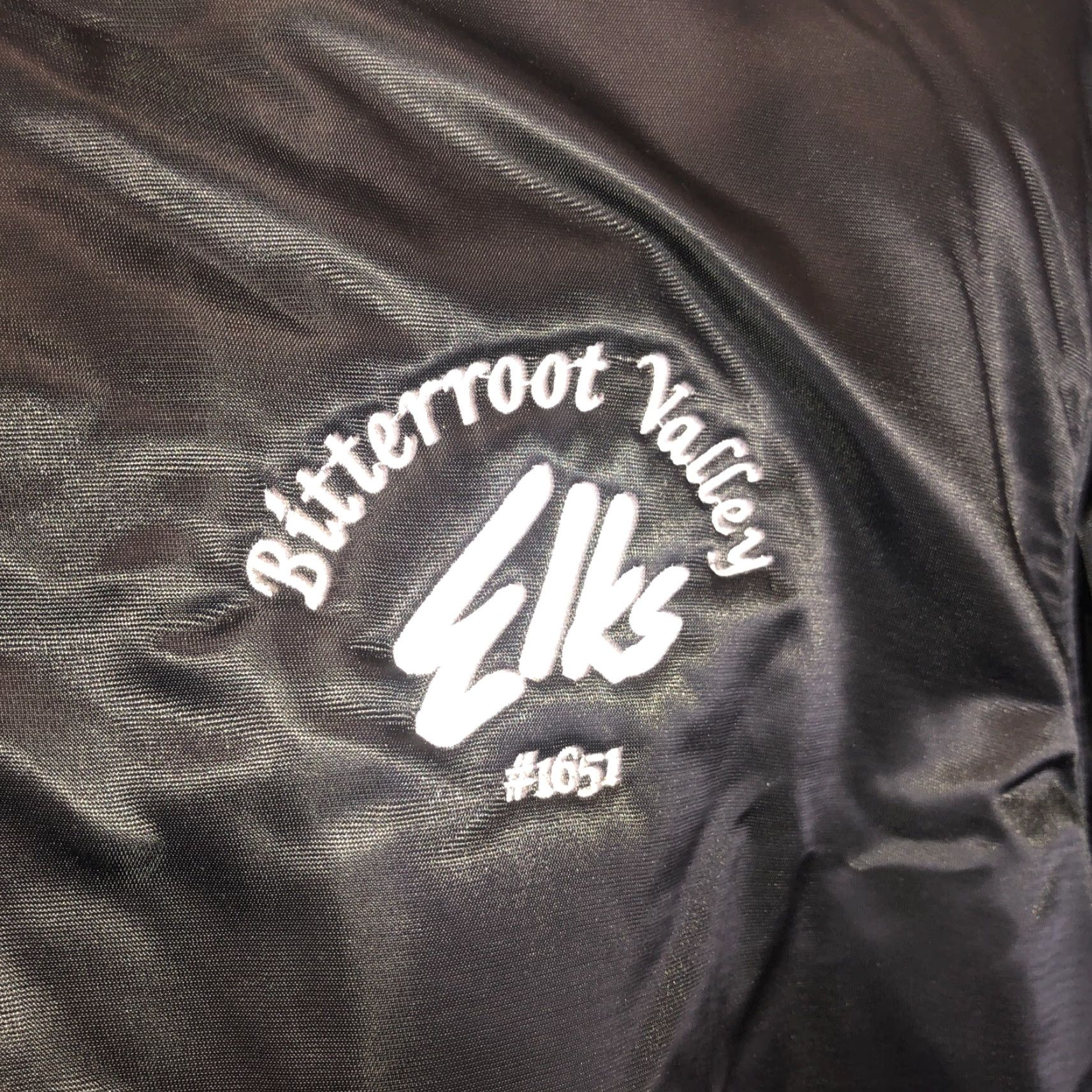 Vintage GAME Jacket Mens Large Black Satin Button Snap Elks Club Judge Bitterroot Valley LTD Sportsfield LTD Size US L / EU 52-54 / 3 - 3 Thumbnail