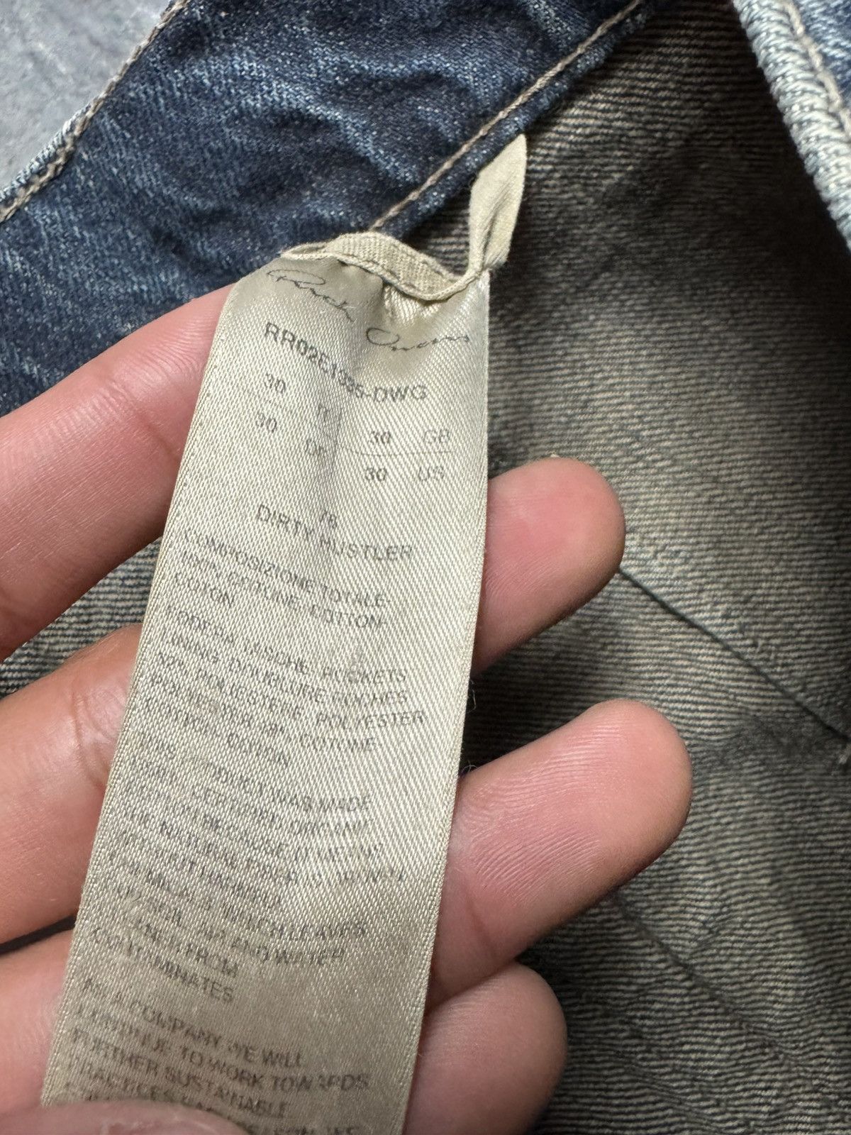 Rick Owens Rick Owens Bolan Jeans in Dirty Hustler Blue Size US 30 / EU 46 - 13 Thumbnail