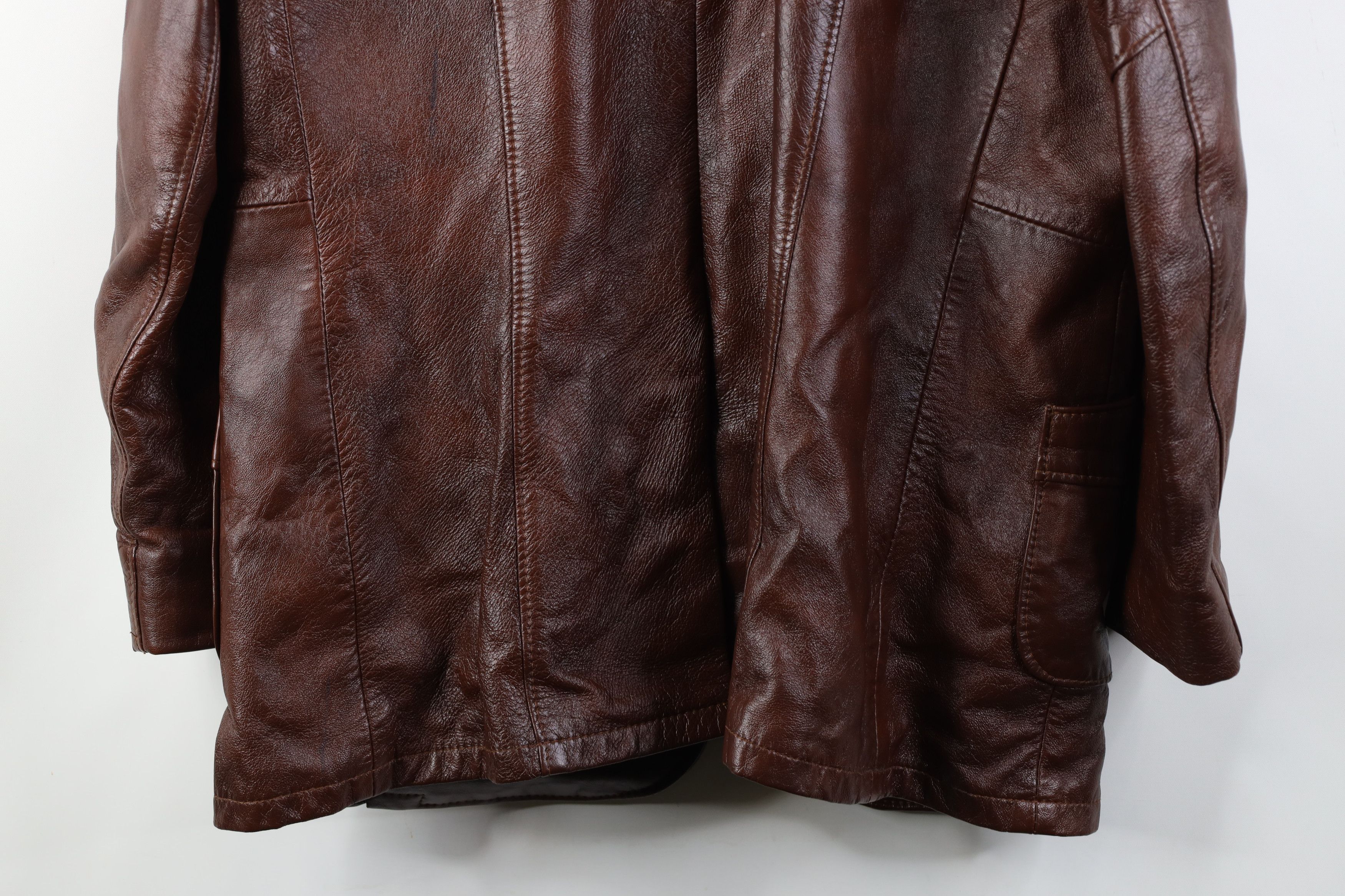 Vintage Vintage 70s Streetwear Blazer Suit Coat Jacket Brown USA Size US XXL / EU 58 / 5 - 16 Thumbnail