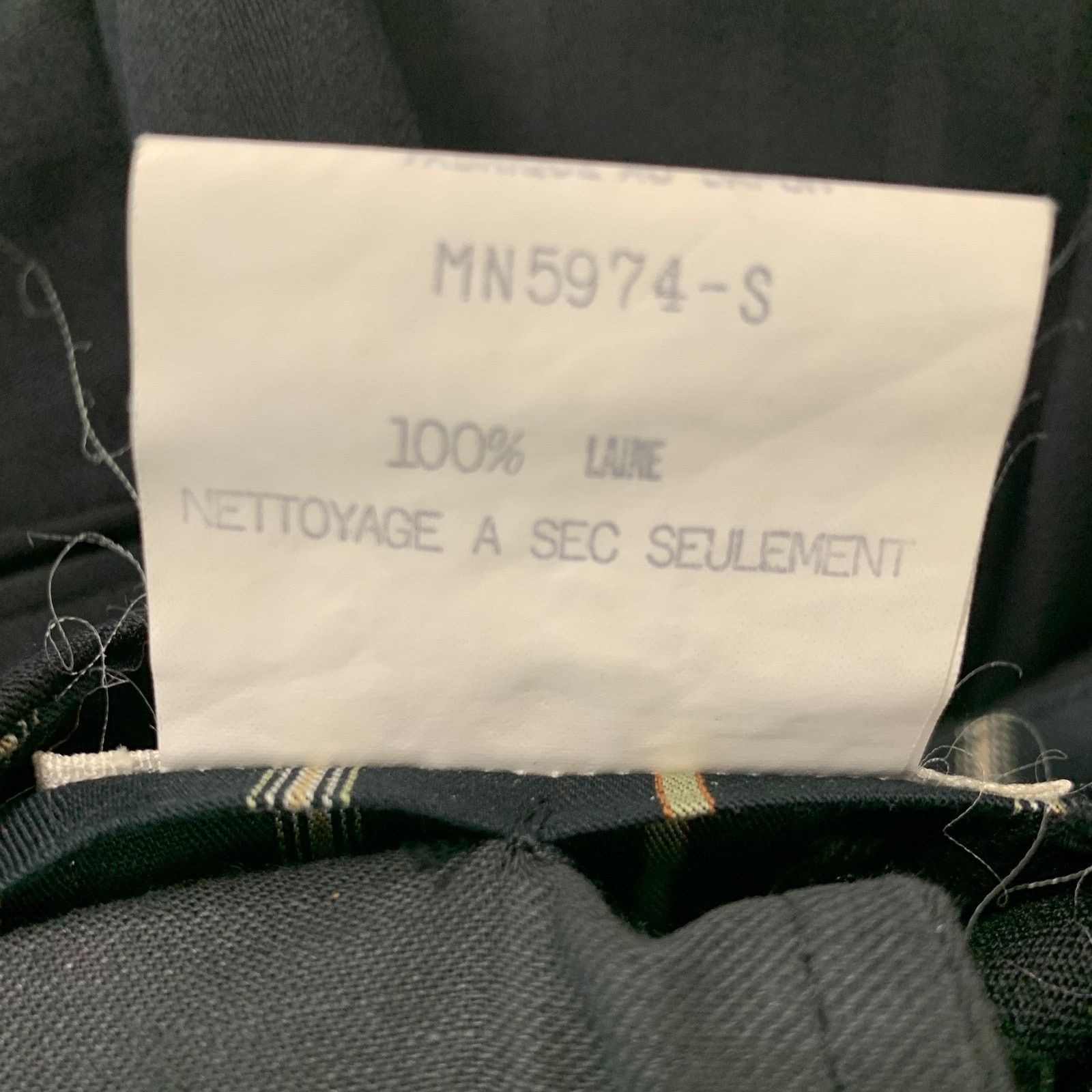 Matsuda MATSUDA Size S Black Stripe Wool Double Breasted 30 29 Suit Size 42R - 10 Thumbnail