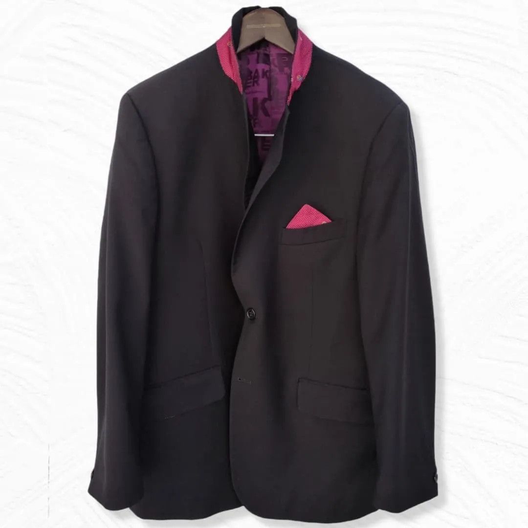 Ted Baker TED BAKER SILK CUSTOM DETAILS BLAZER-FASHIONELLA Size 44R - 2 Thumbnail