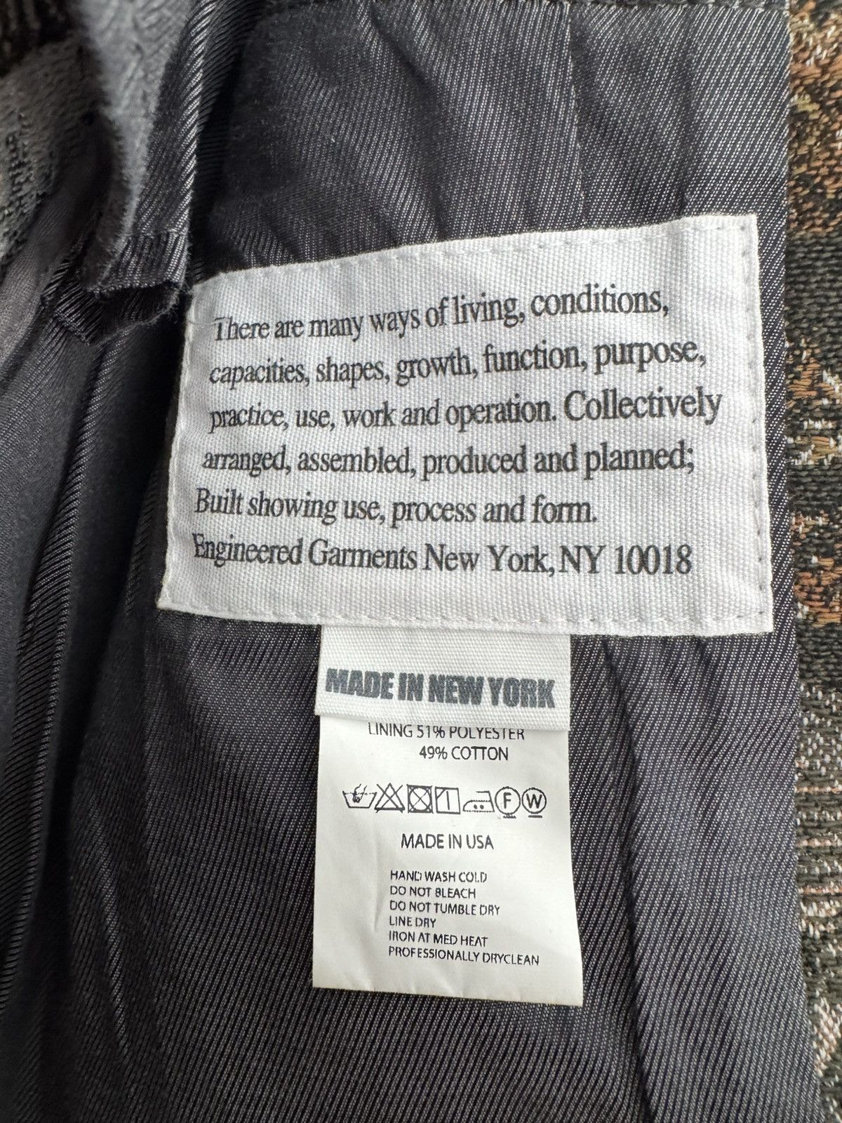 Engineered Garments Engineered Garments Baker Hummingbird Jacquard Jacket XS Size 36S - 24 Thumbnail