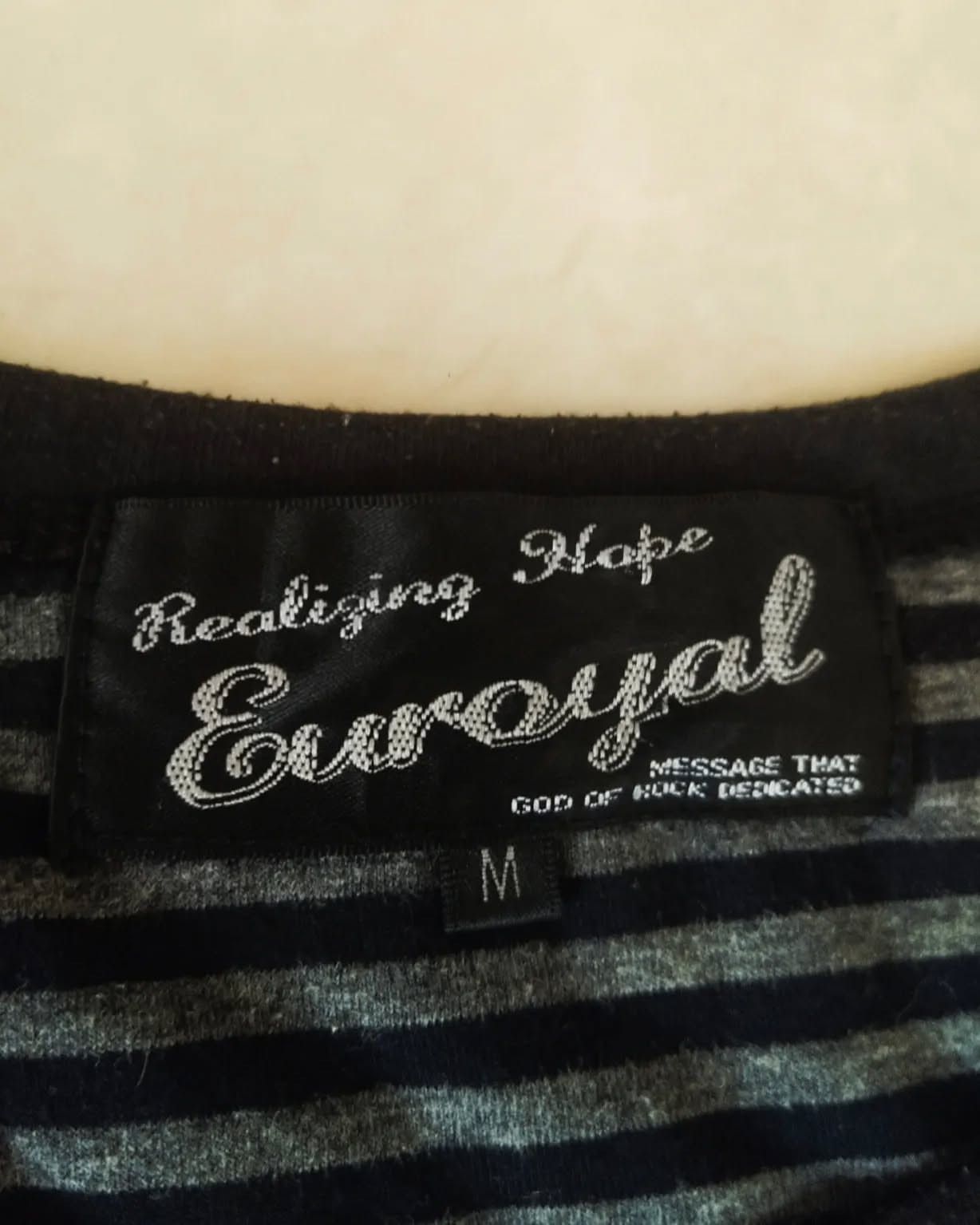 Le Grande Bleu (L.G.B.) Euroyal Black Graphic Emo Punk Goth Woman Longsleeve Size M / US 6-8 / IT 42-44 - 6 Thumbnail