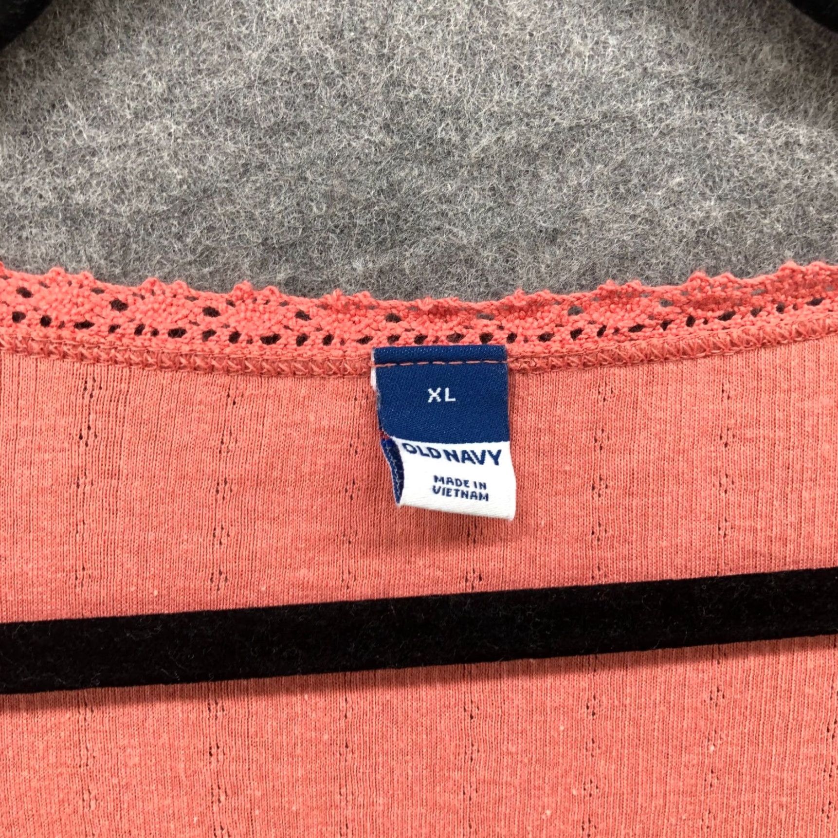 Old Navy Old Navy Women's XL Pink Tie Front Scoop Neck T-Shirt Cotton Blend Lounge Casual Summer Size XL / US 12-14 / IT 48-50 - 5 Thumbnail