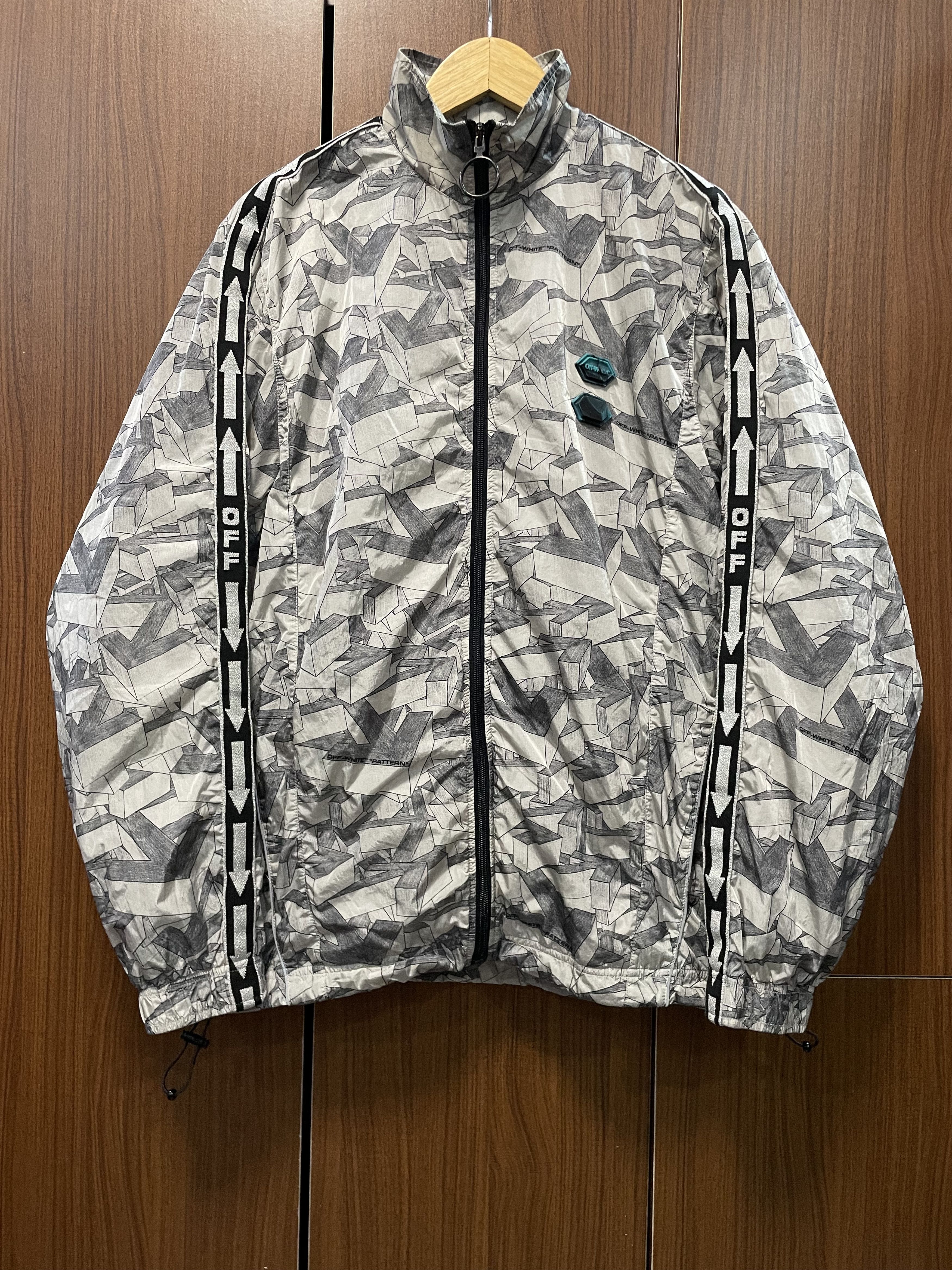 Designer × Off-White OFF-WHITE Arrows Pattern Track Jacket Size US M / EU 48-50 / 2 - 1 Thumbnail