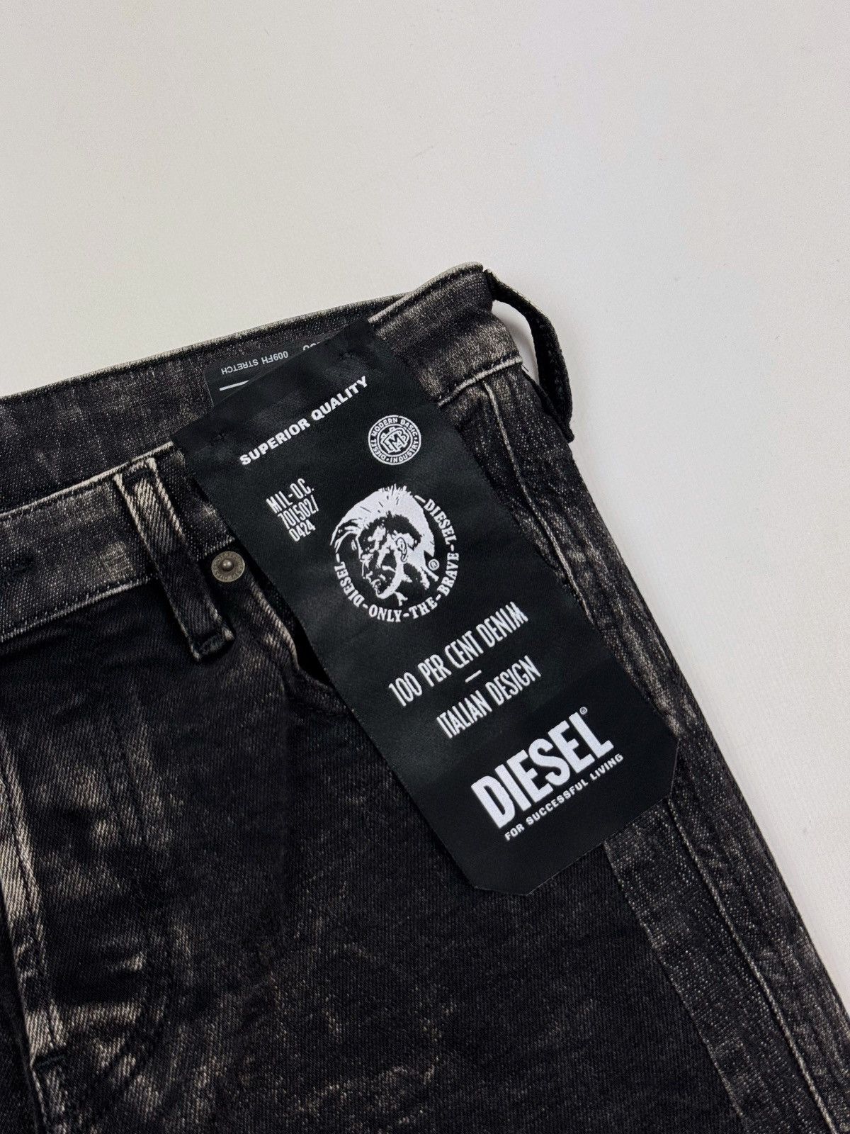 Diesel New! Diesel Babhila Skinny Washed Black Women’s Jeans Size 28" / US 6 / IT 42 - 6 Thumbnail