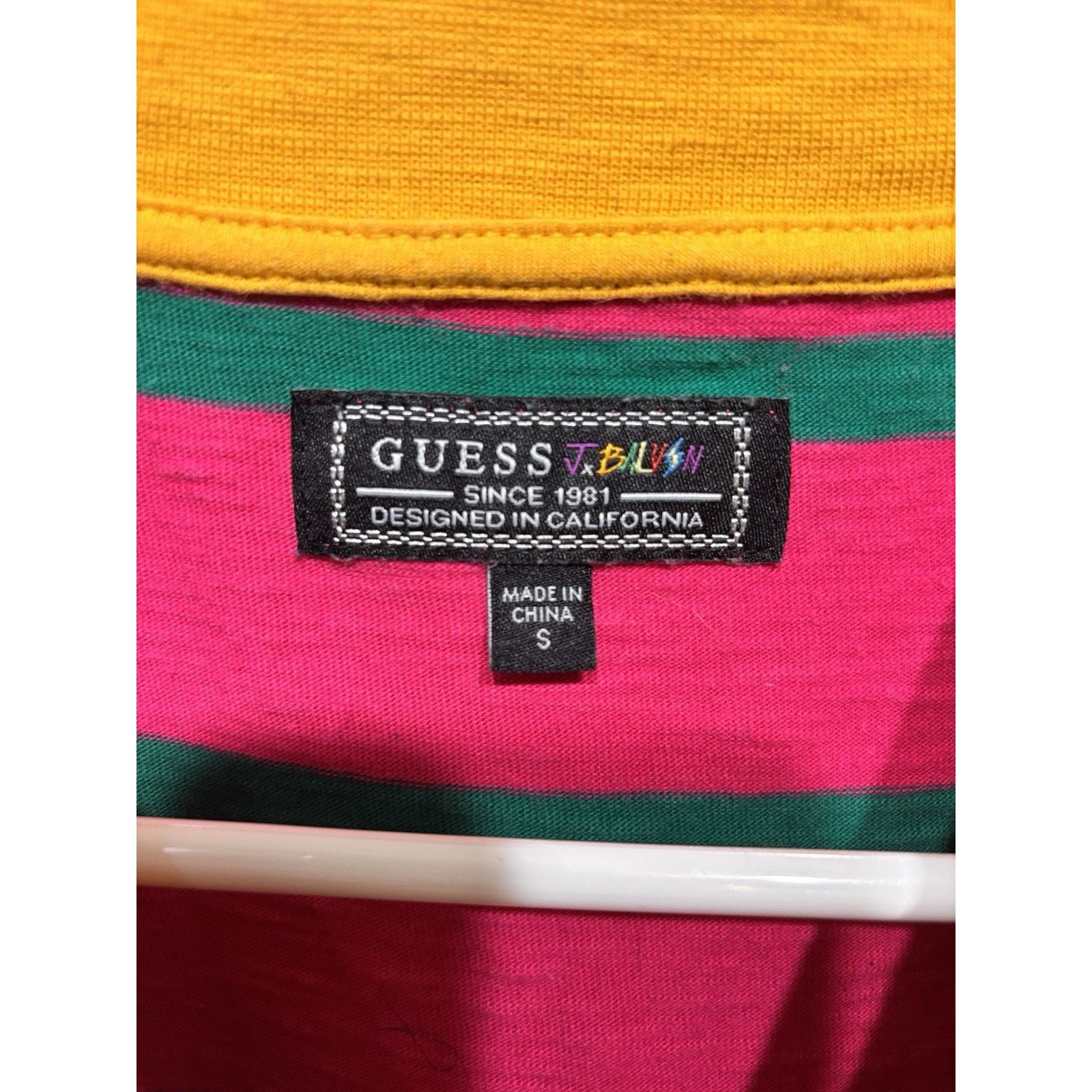 Guess Guess J x Balvin Vibras Collab Striped T-Shirt Men's Size US S / EU 44-46 / 1 - 3 Thumbnail