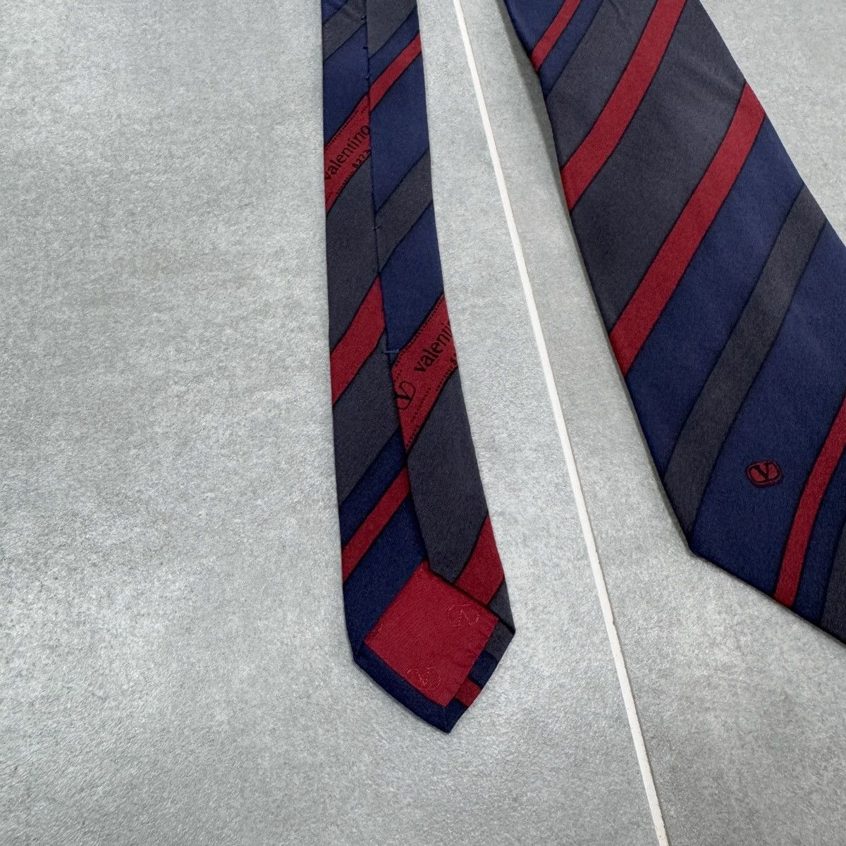 Valentino × Vintage Vintage Valentino Silk Tie Size ONE SIZE - 6 Thumbnail