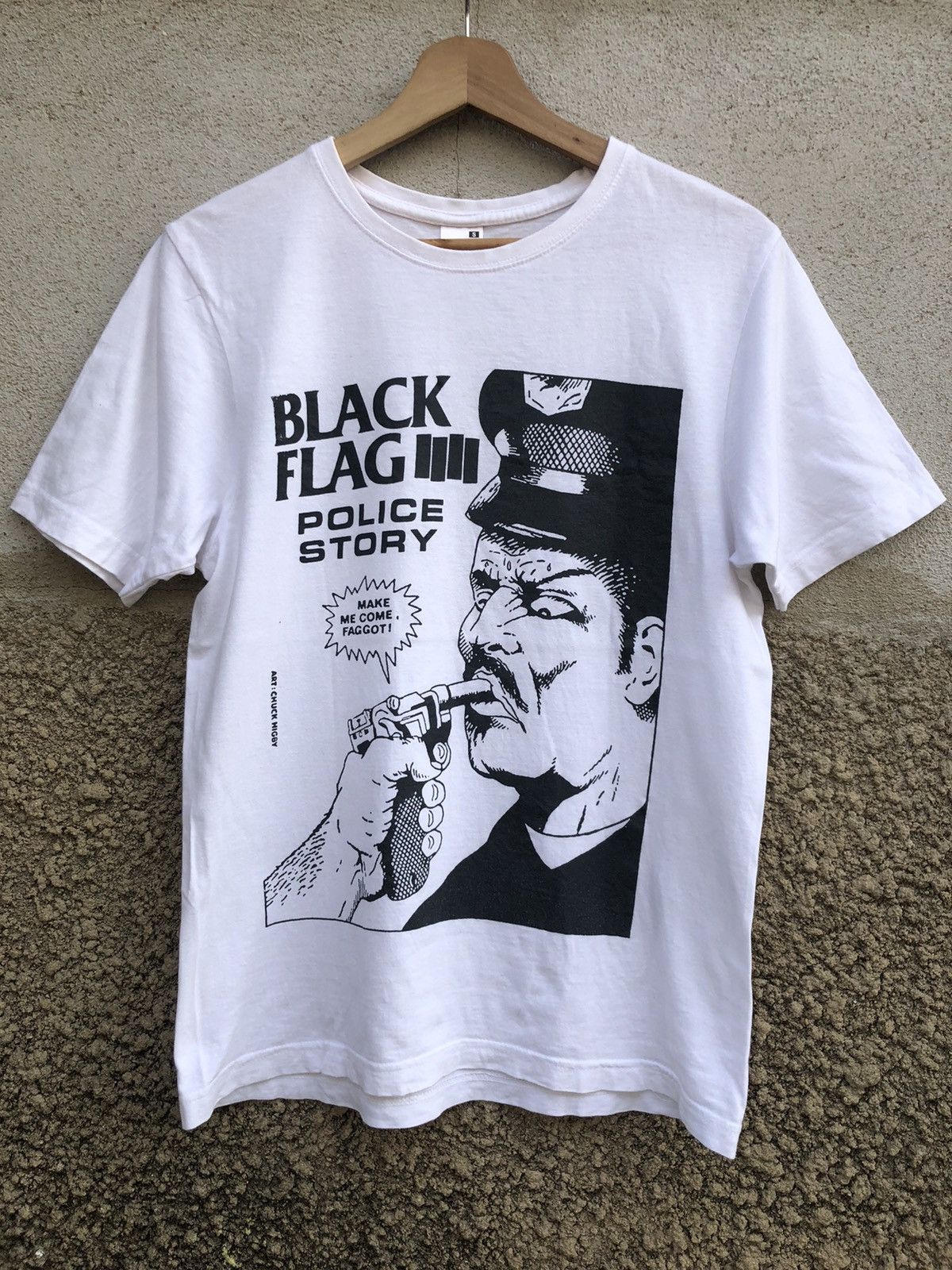 Band Tees 2000s Vintage Black Flag "Police Story" T-shirt Size US S / EU 44-46 / 1 - 1 Thumbnail