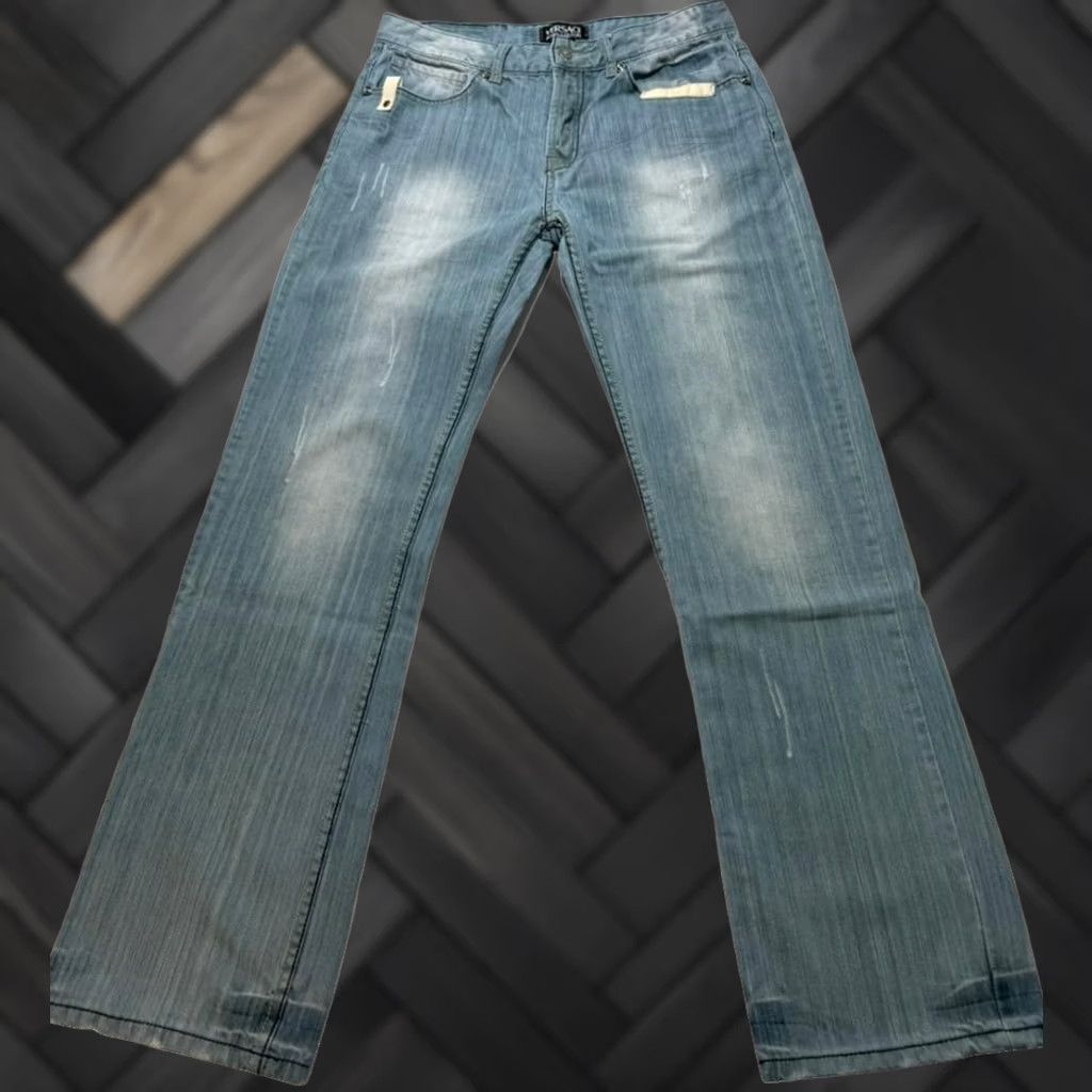 Versace Jeans Couture Versace Jeans Couture Jeans Mens Denim 33 Blue Cotton Denim Logo 5-Pocket Rise Mid 32 Inseam Inseam 32 in Regular Classic 33 Men Size US 33 - 1 Thumbnail